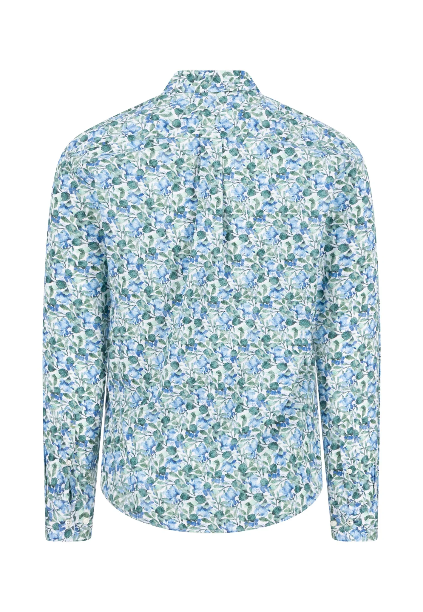 Hemd aus Baumwolle mit Button-Down-Kragen und floralem Print - Image 6