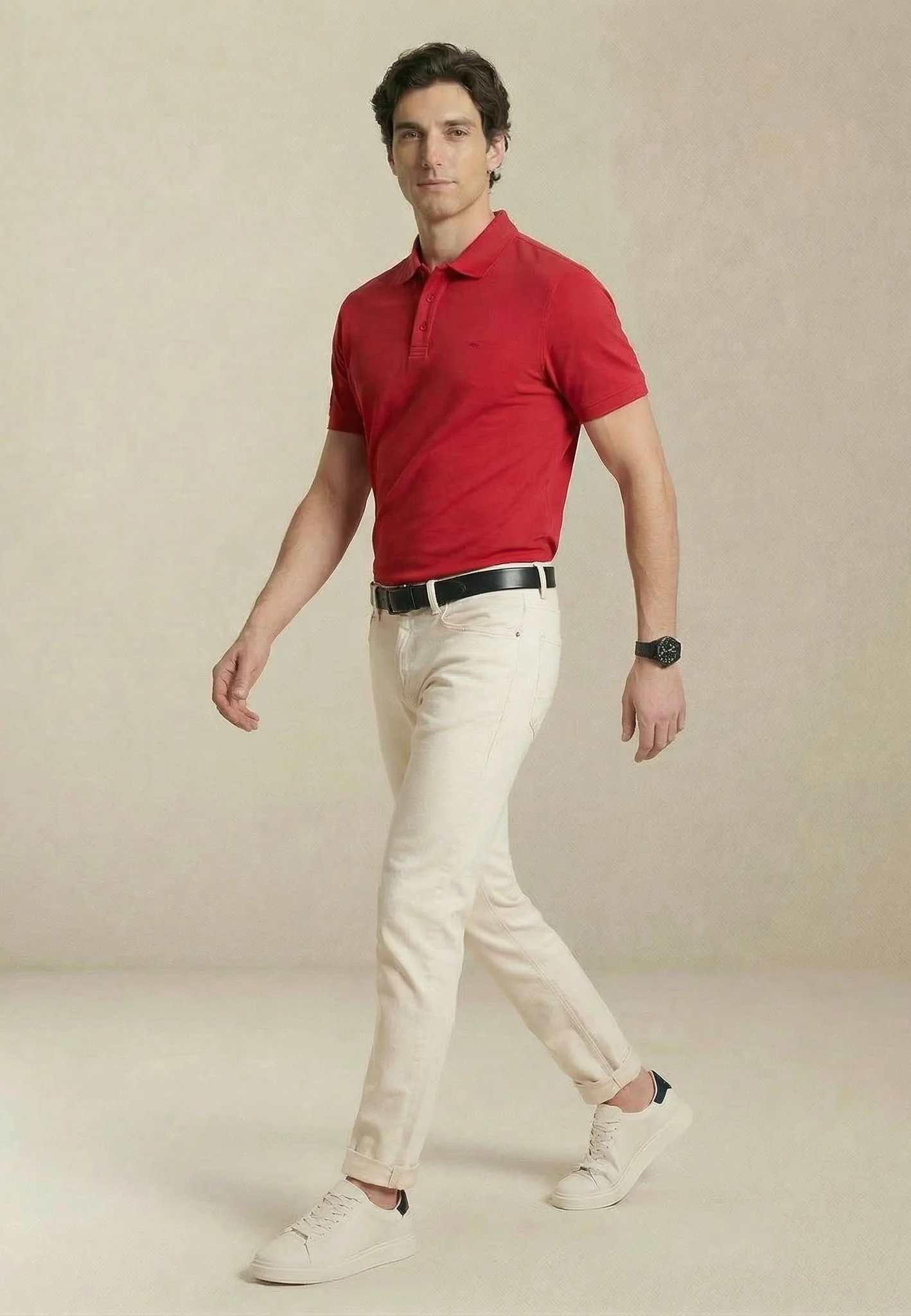 2PLY Poloshirt aus Baumwolle mit klassischem Polokragen - Image 13