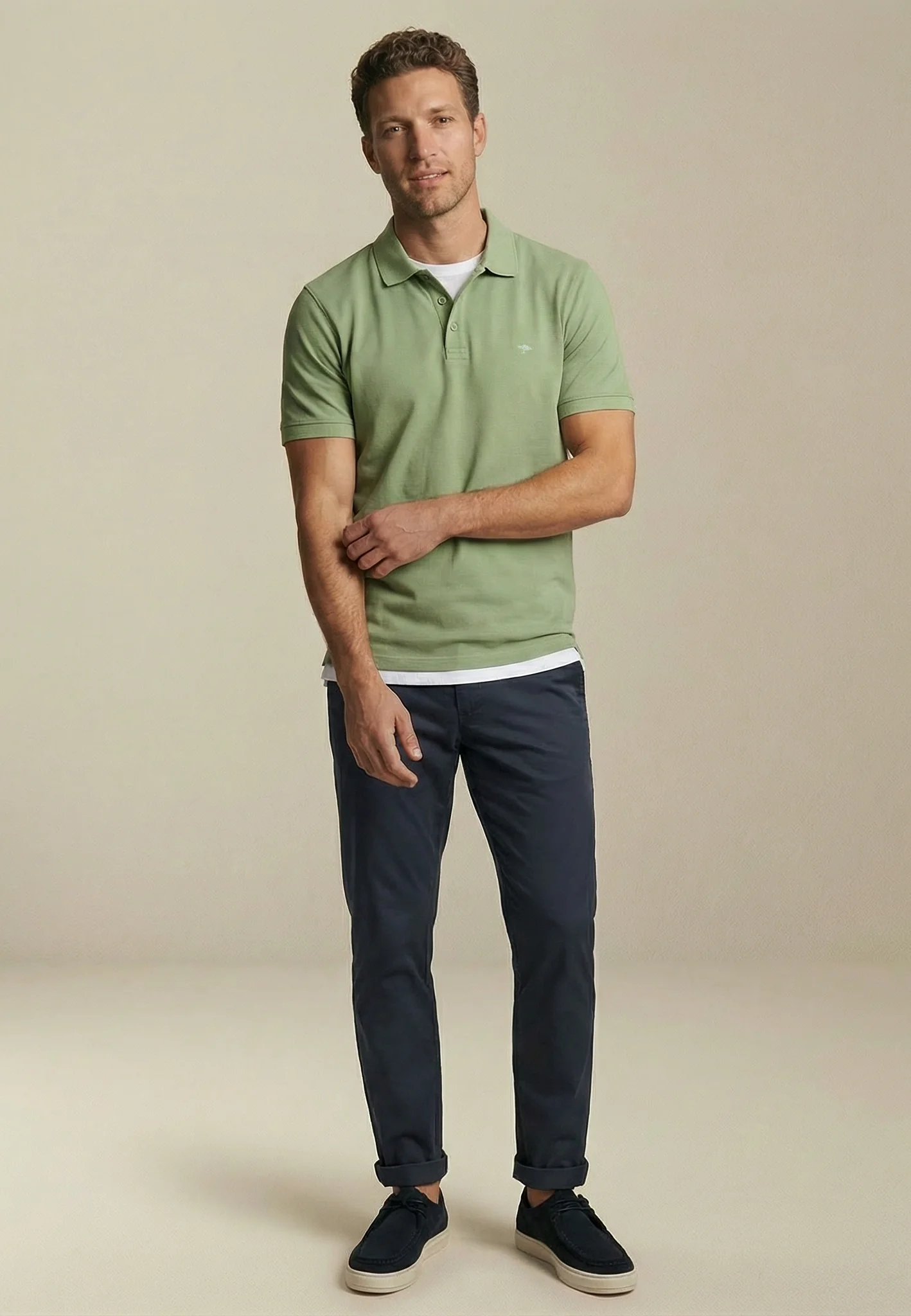 2PLY Poloshirt aus Baumwolle mit klassischem Polokragen - Image 17
