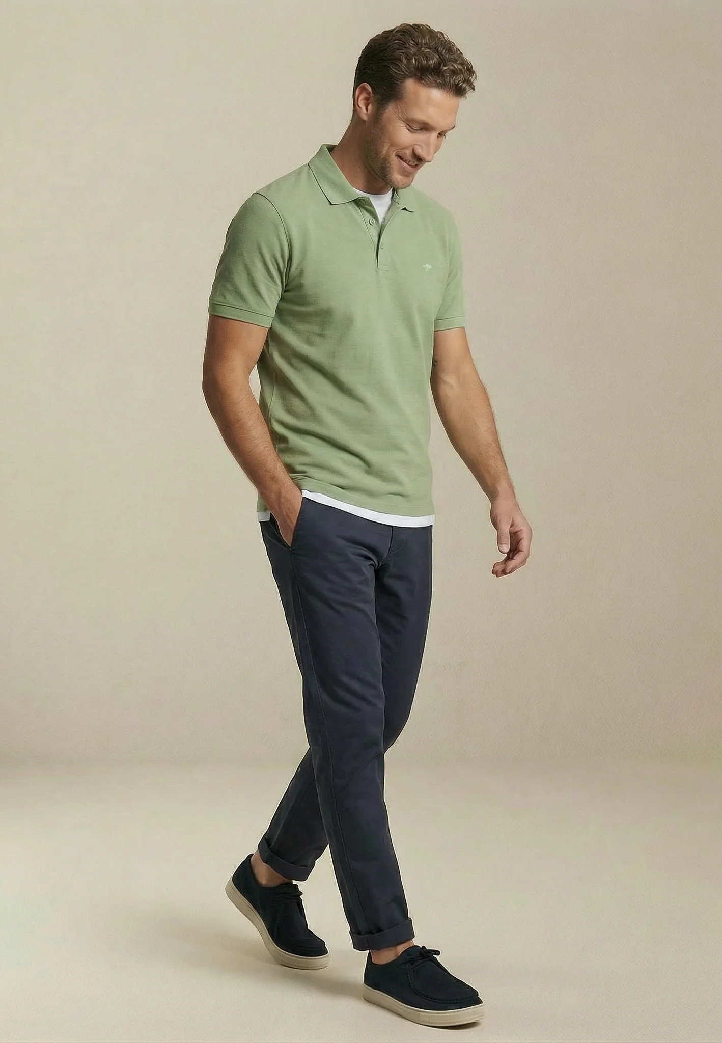2PLY Poloshirt aus Baumwolle mit klassischem Polokragen - Image 18