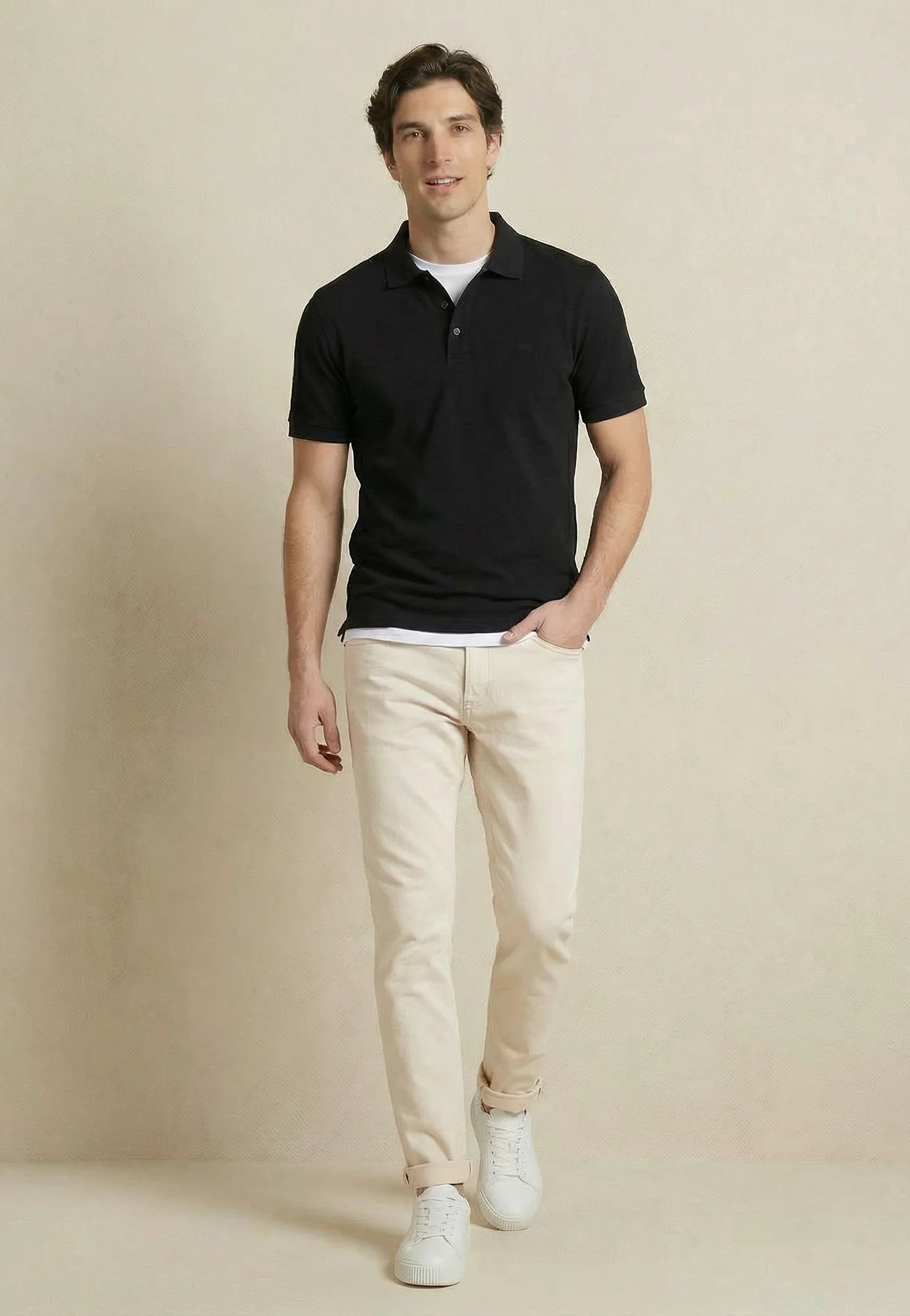 2PLY Poloshirt aus Baumwolle mit klassischem Polokragen - Image 8
