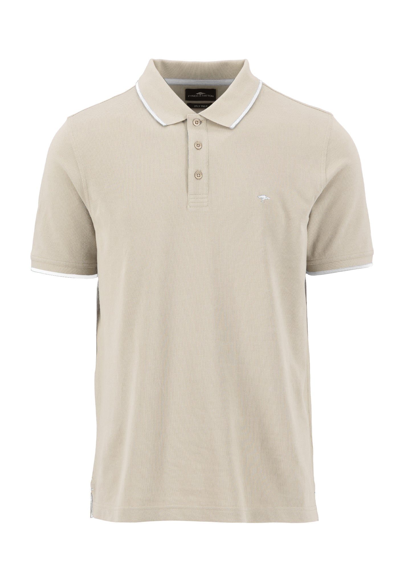 2PLY Poloshirt aus Baumwolle mit Kontrastdetails - Image 13