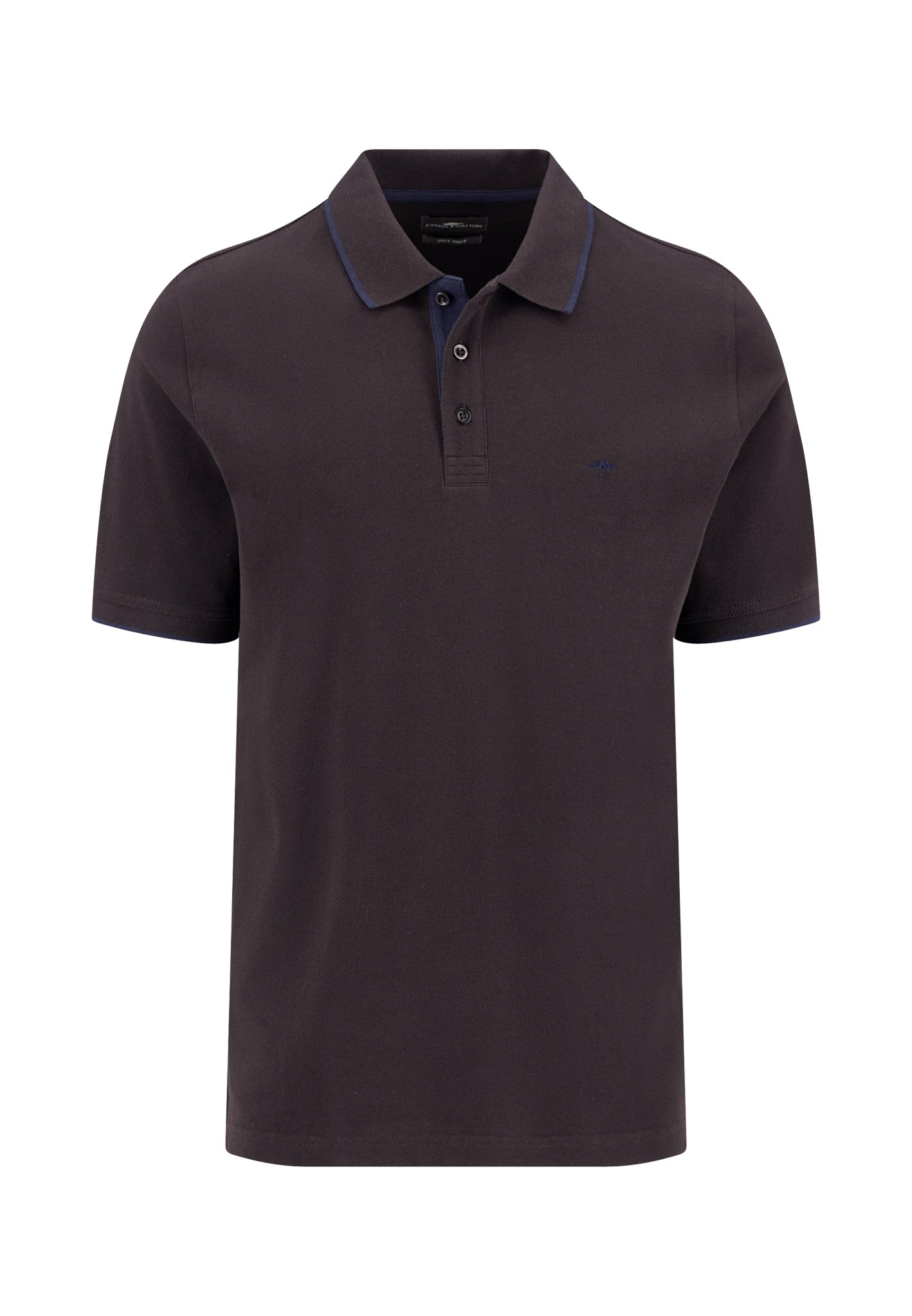2PLY Poloshirt aus Baumwolle mit Kontrastdetails - Image 15
