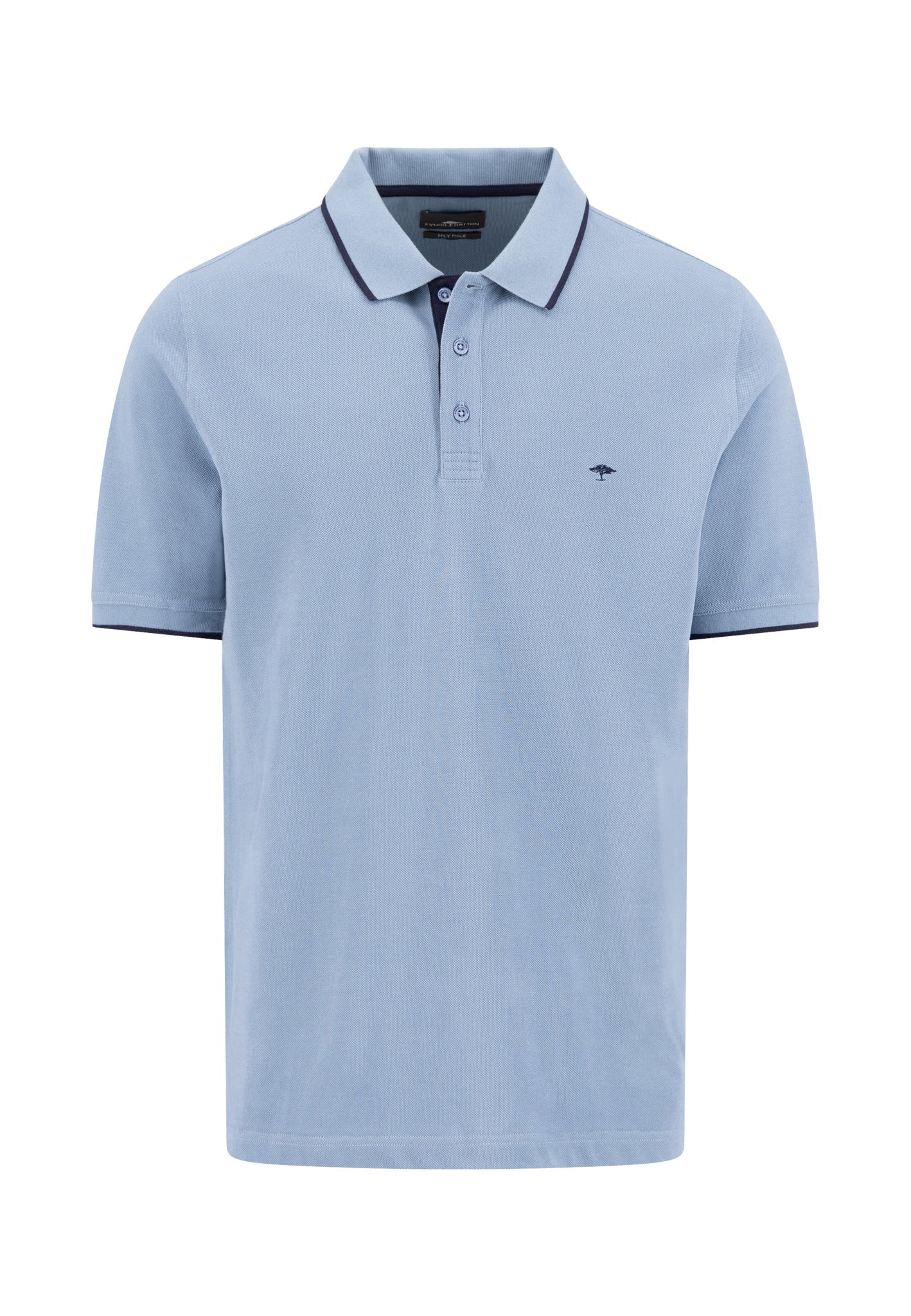 2PLY Poloshirt aus Baumwolle mit Kontrastdetails - Image 3