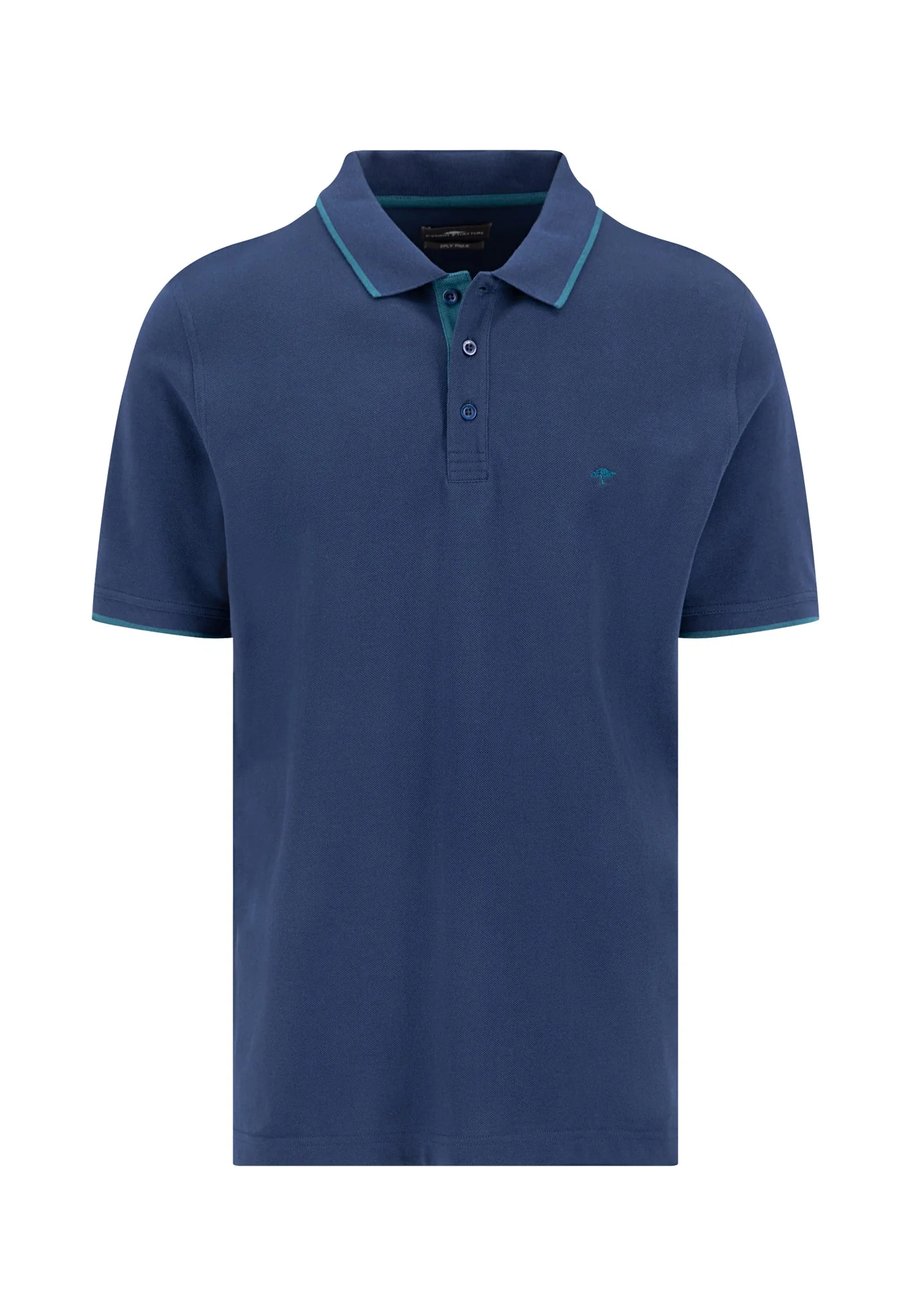 2PLY Poloshirt aus Baumwolle mit Kontrastdetails - Image 5