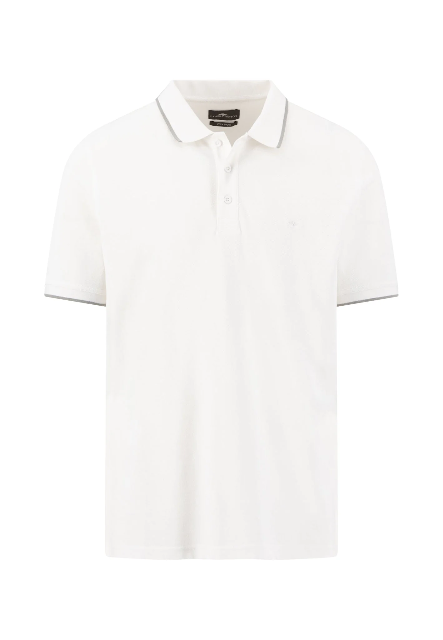2PLY Poloshirt aus Baumwolle mit Kontrastkragen - Image 20