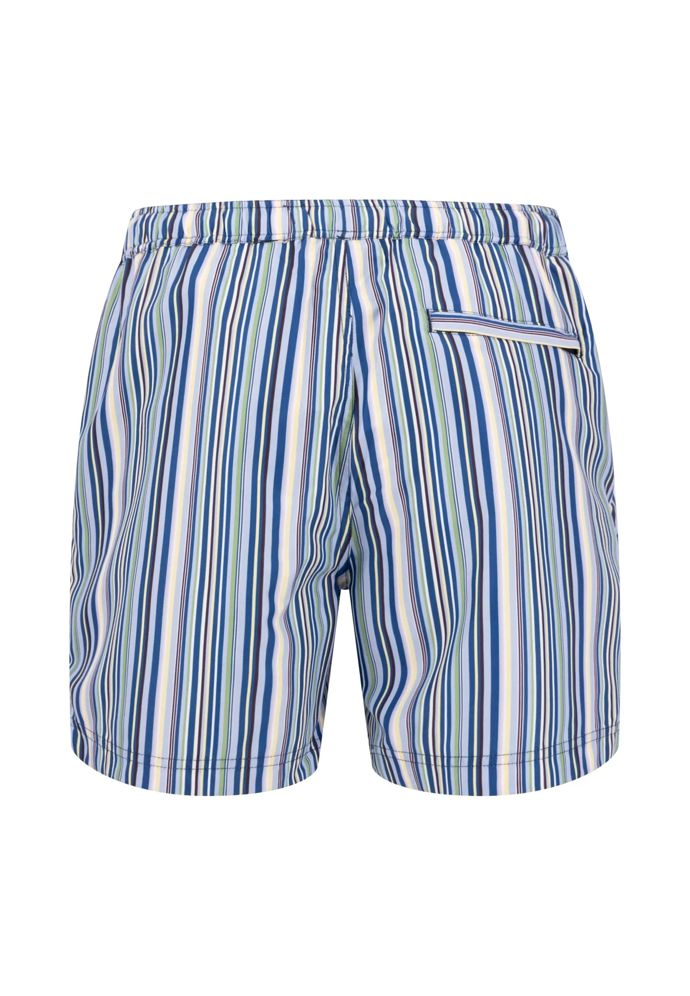 Badeshorts mit Streifenmuster und Kordelzug - Image 2