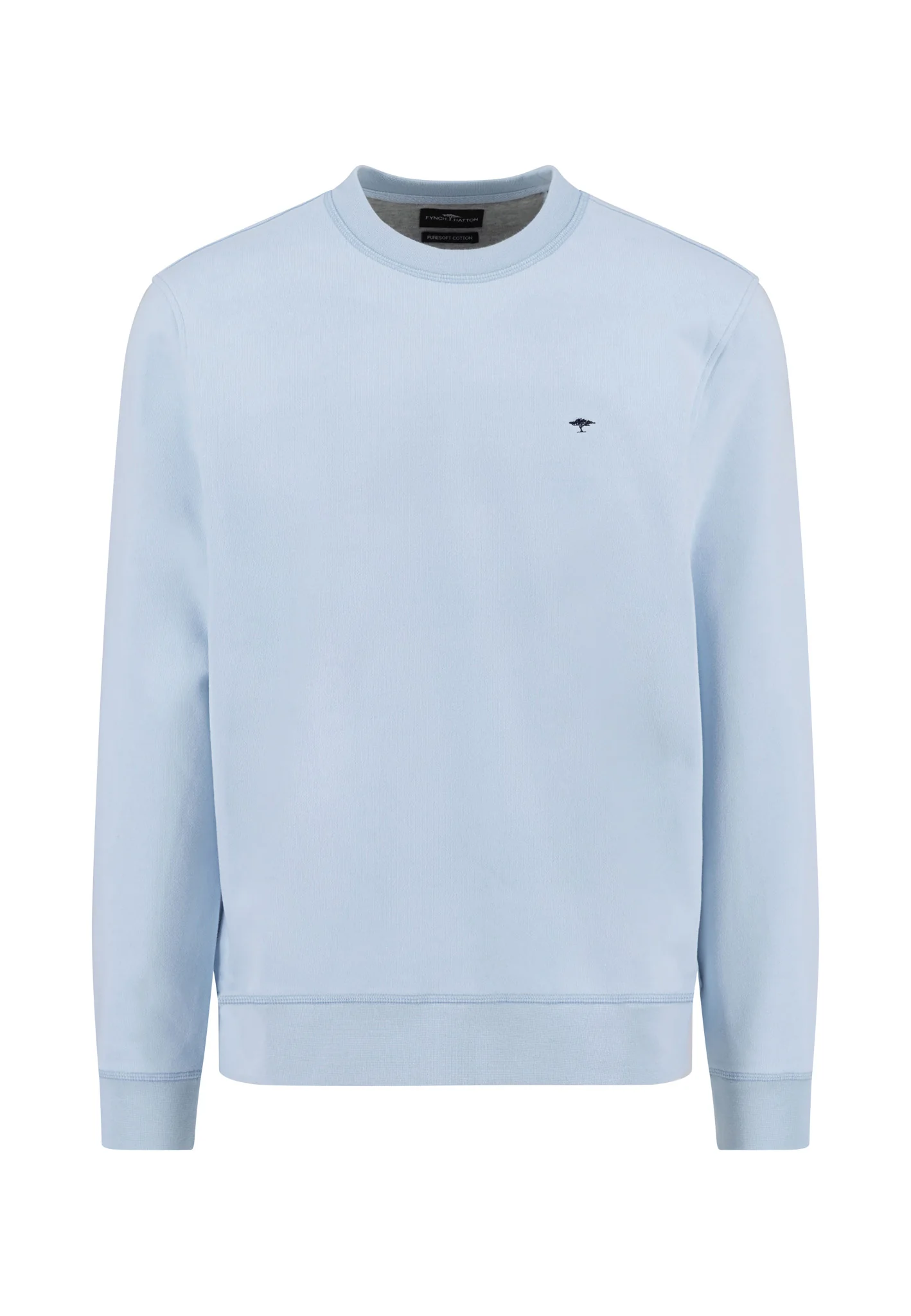 Sweatpullover aus Baumwolle mit Rundhalsausschnitt