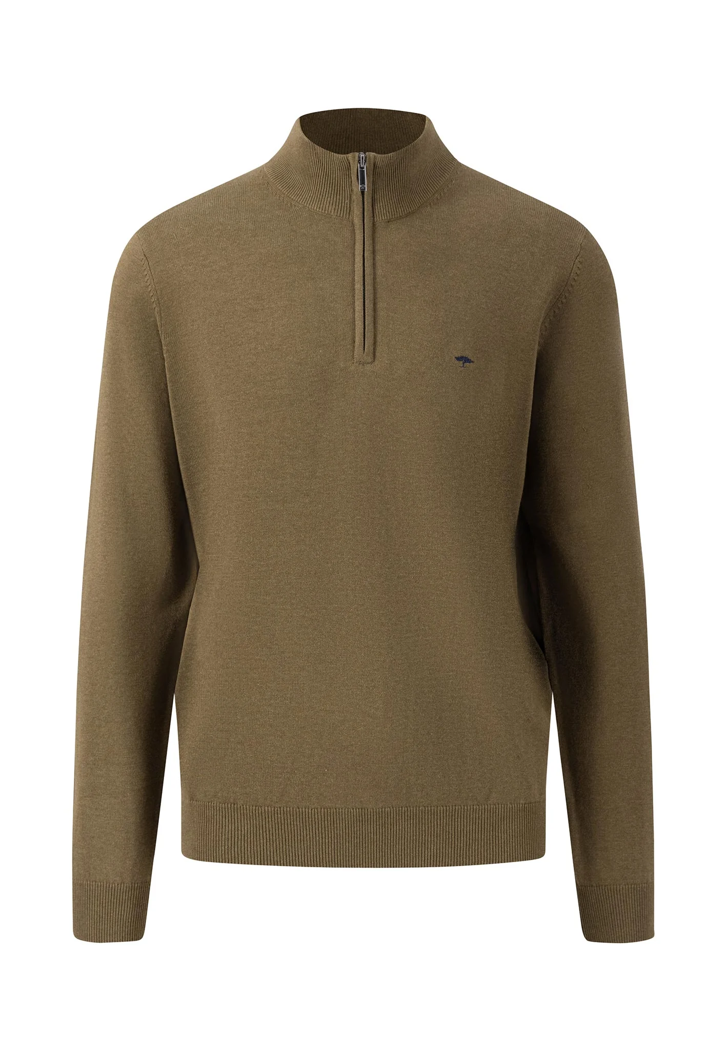 Baumwoll-Pullover mit Troyer-Kragen - Image 3