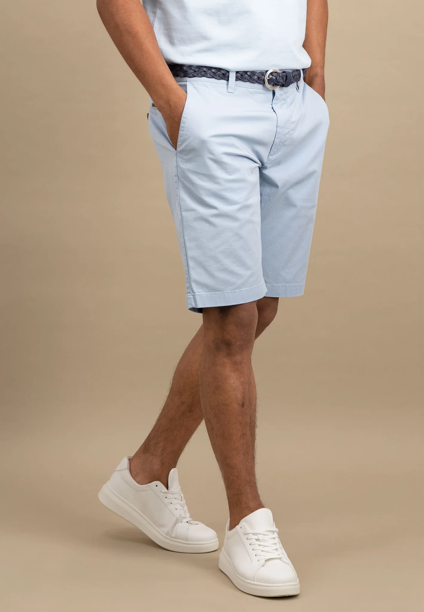 Bermuda Shorts aus Baumwollmix