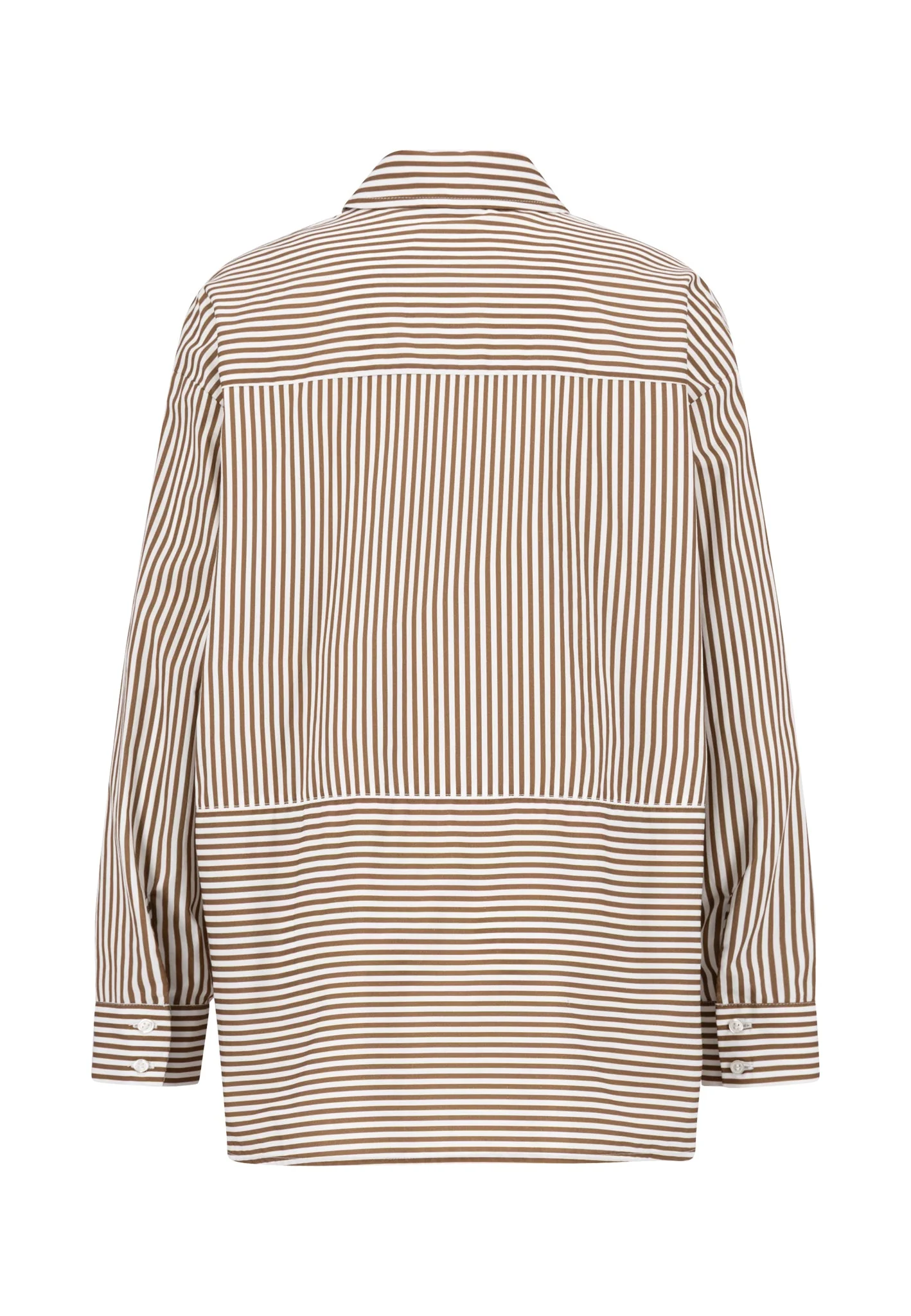 Bluse aus Baumwoll-Lyocell-Mix mit Streifenmuster - Image 5