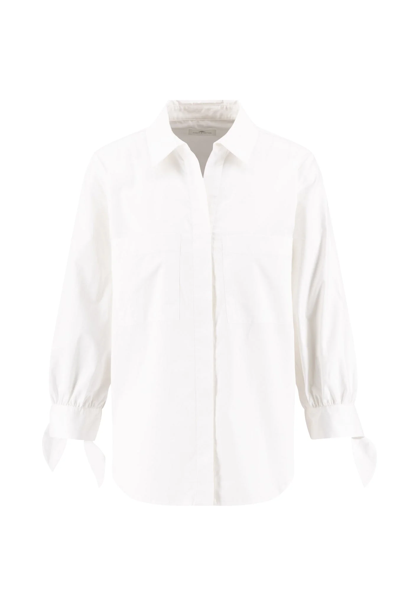 Bluse aus Baumwolle mit Bindemanschetten - Image 4