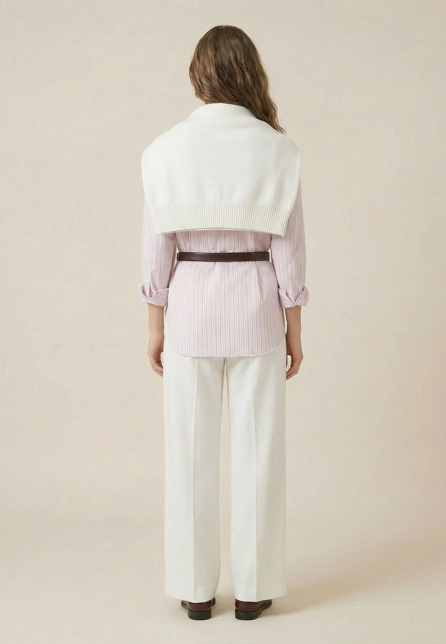 Bluse aus Baumwolle mit feinem Streifenmuster - Image 3
