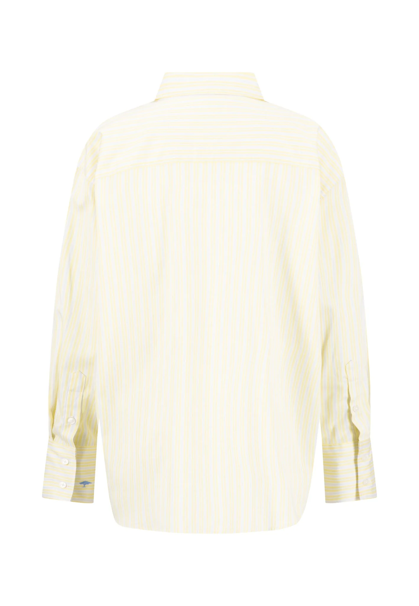 Bluse aus Baumwolle mit Streifenmuster und Kentkragen - Image 10