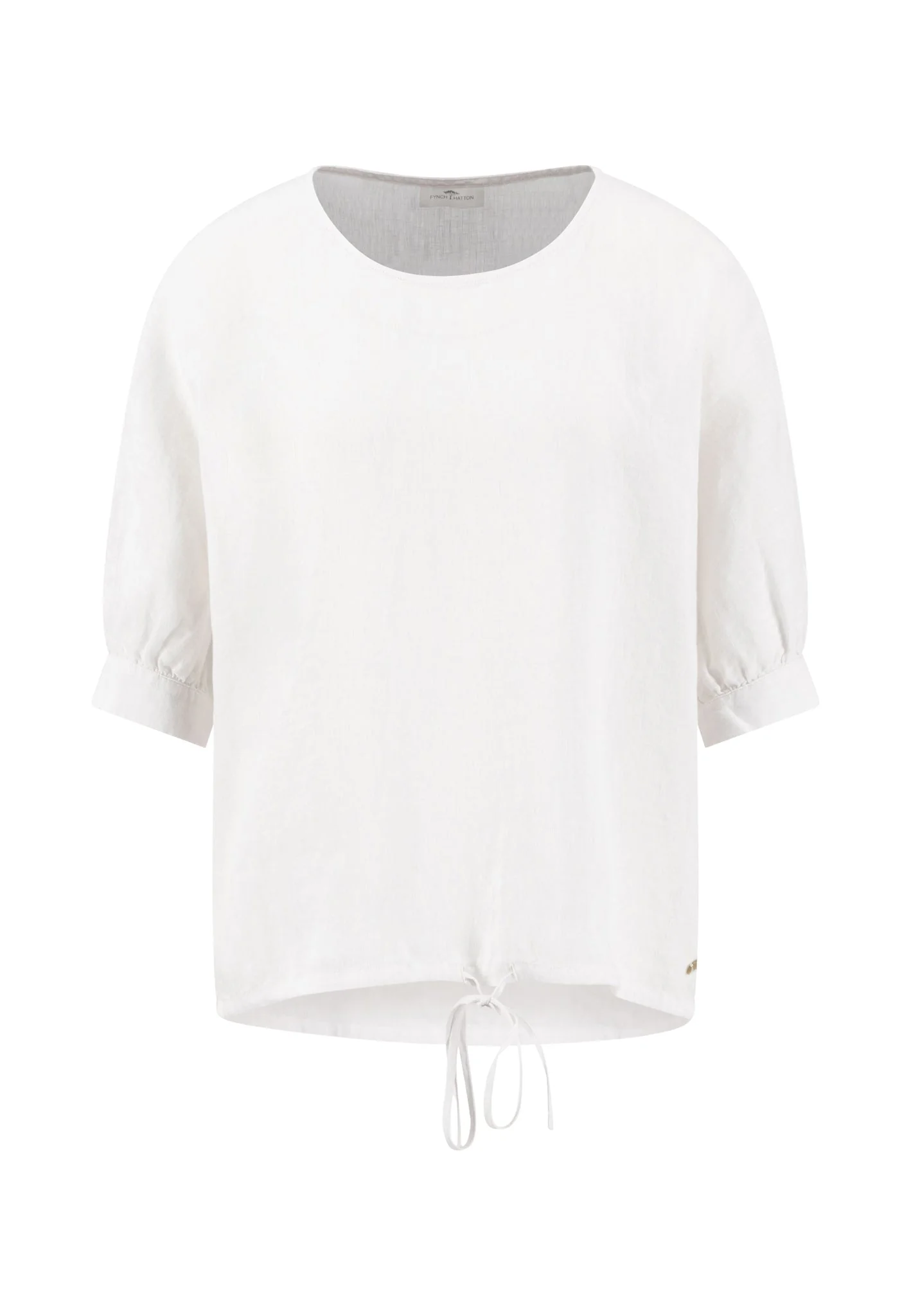 Bluse aus Leinen mit Bindeband und 3/4-Arm - Image 4