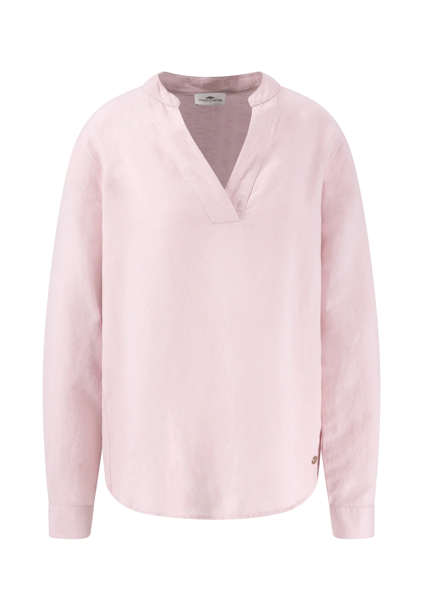Bluse aus Leinen-Mix mit V-Ausschnitt - Image 2