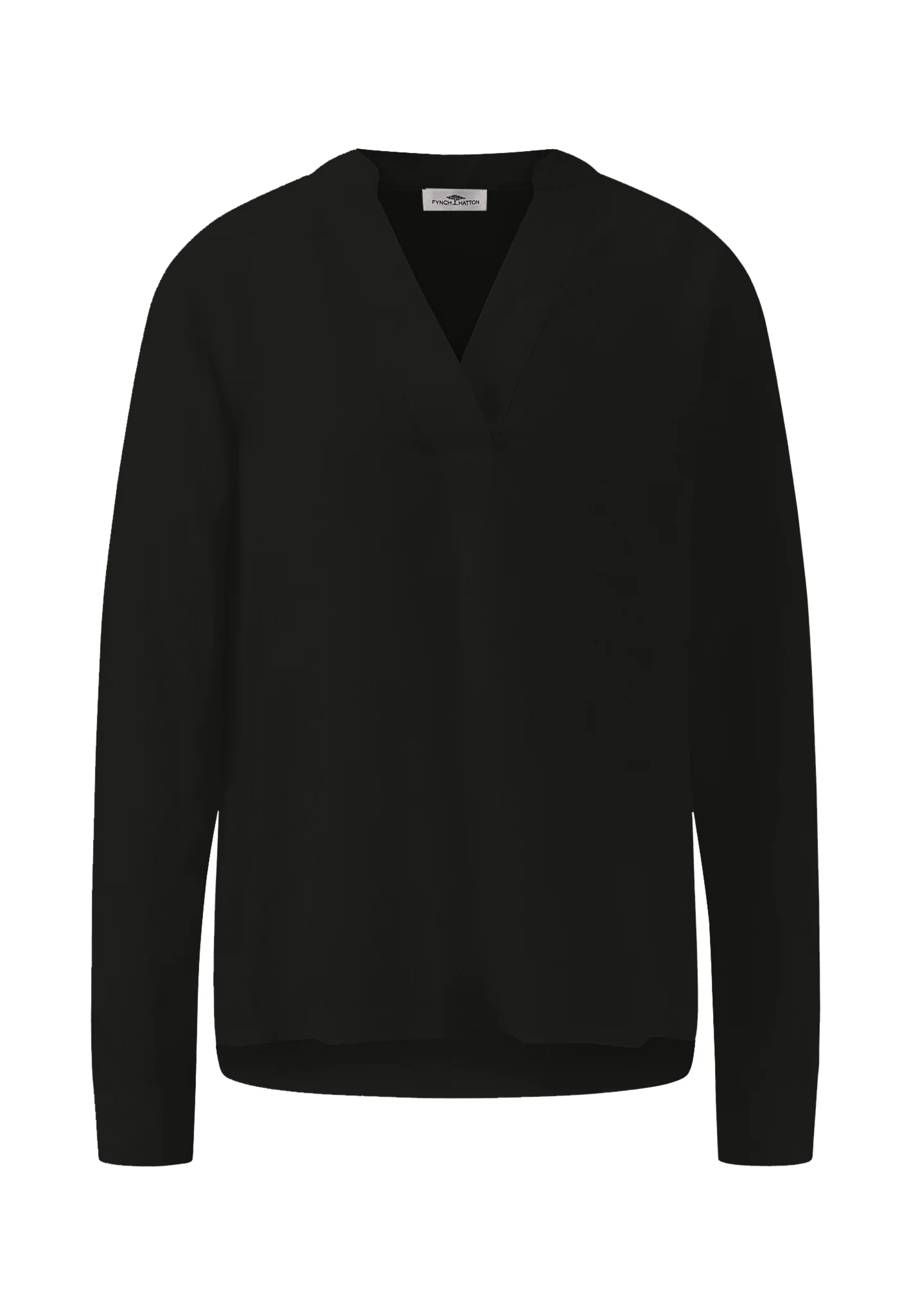 Bluse aus Leinen-Mix mit V-Ausschnitt - Image 4