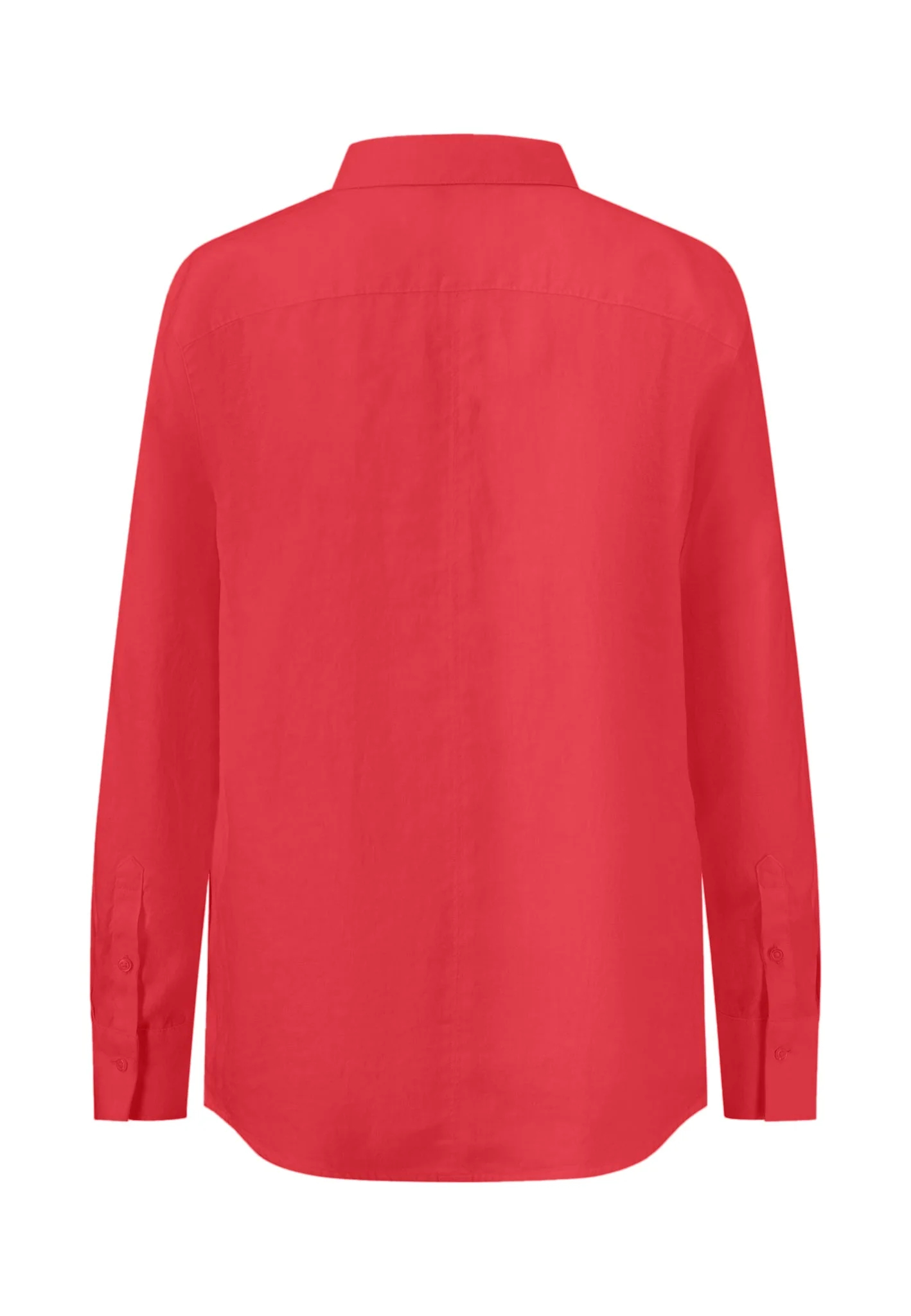 Bluse aus Leinen-Viskose-Mix mit Kentkragen - Image 4