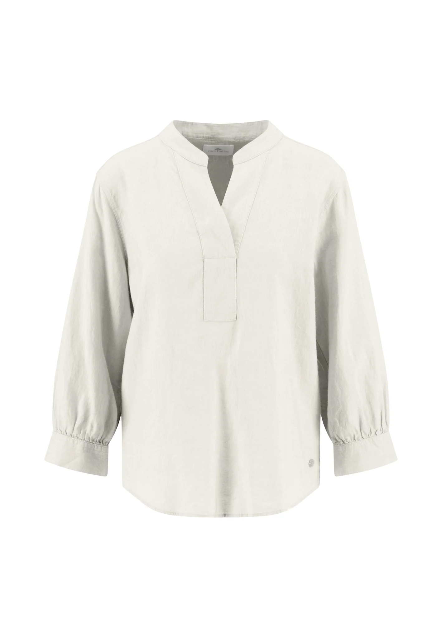 Bluse aus Leinen-Viskose-Mix mit V-Ausschnitt - Image 4