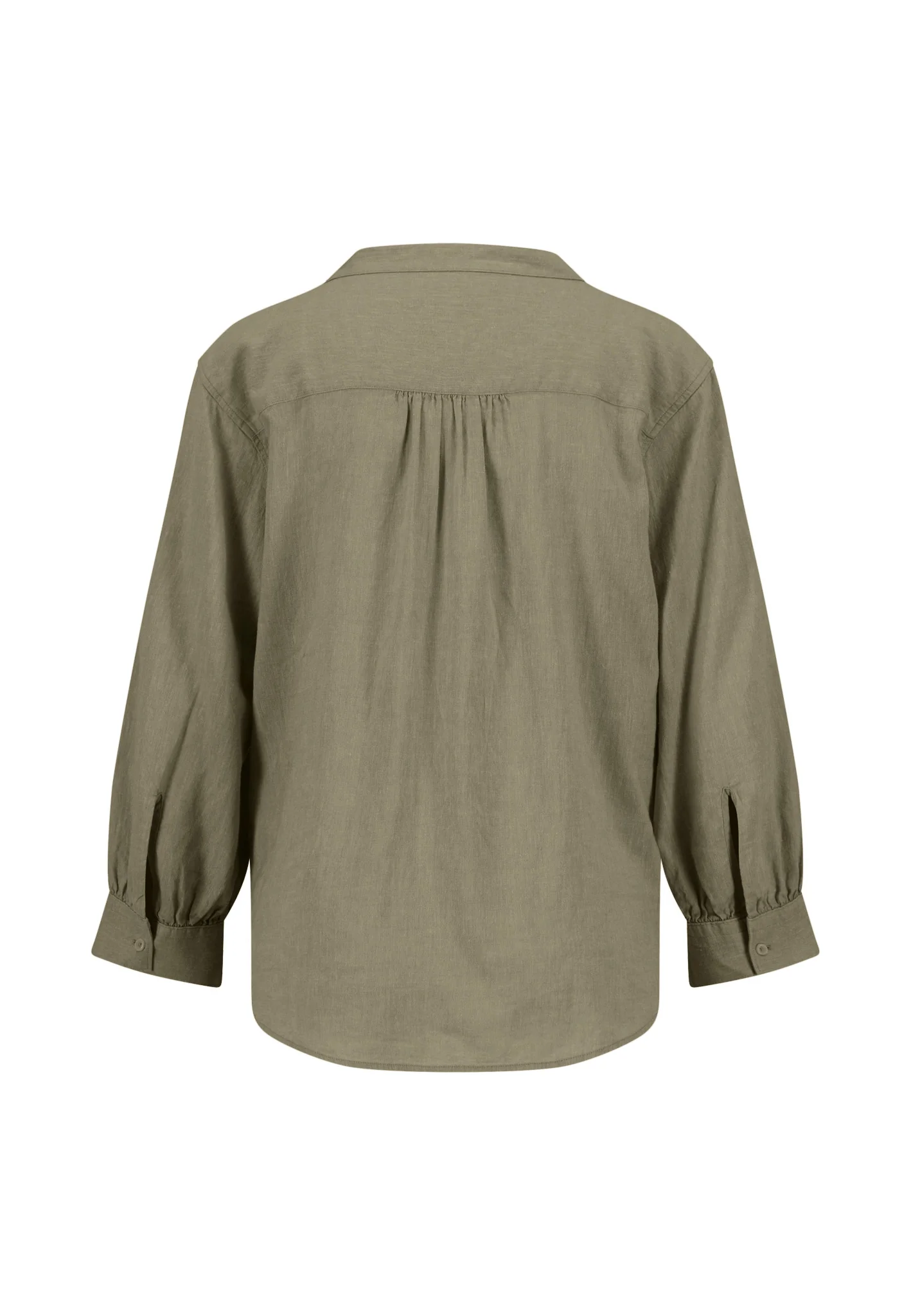 Bluse aus Leinen-Viskose-Mix mit V-Ausschnitt - Image 7