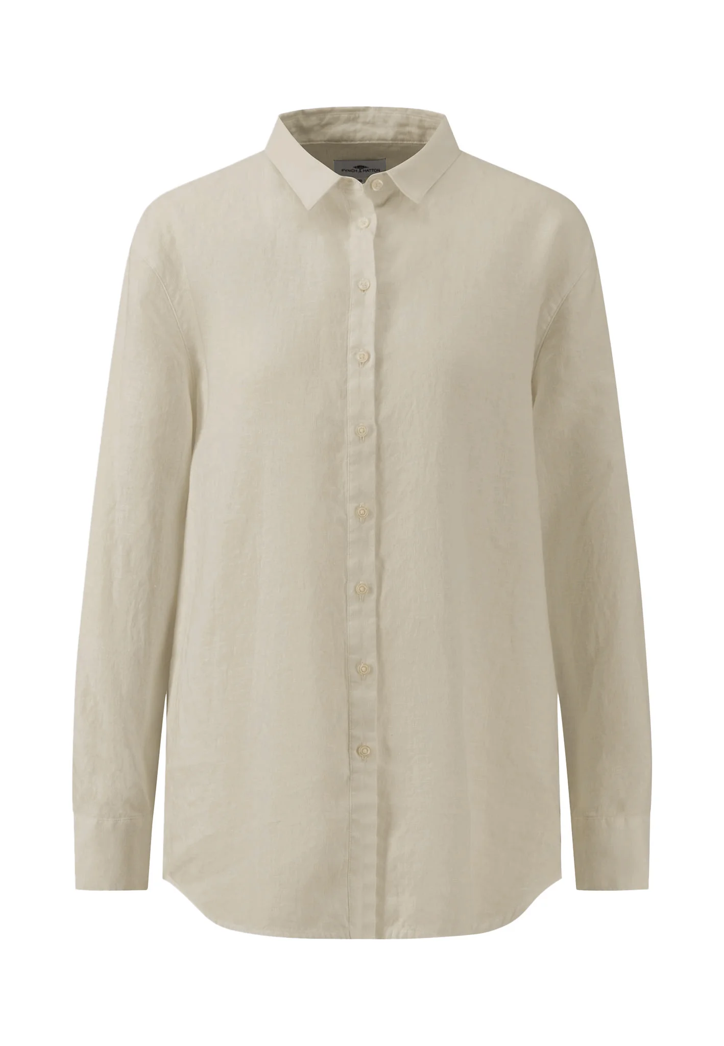 Bluse aus Leinenmix mit Kentkragen - Image 11