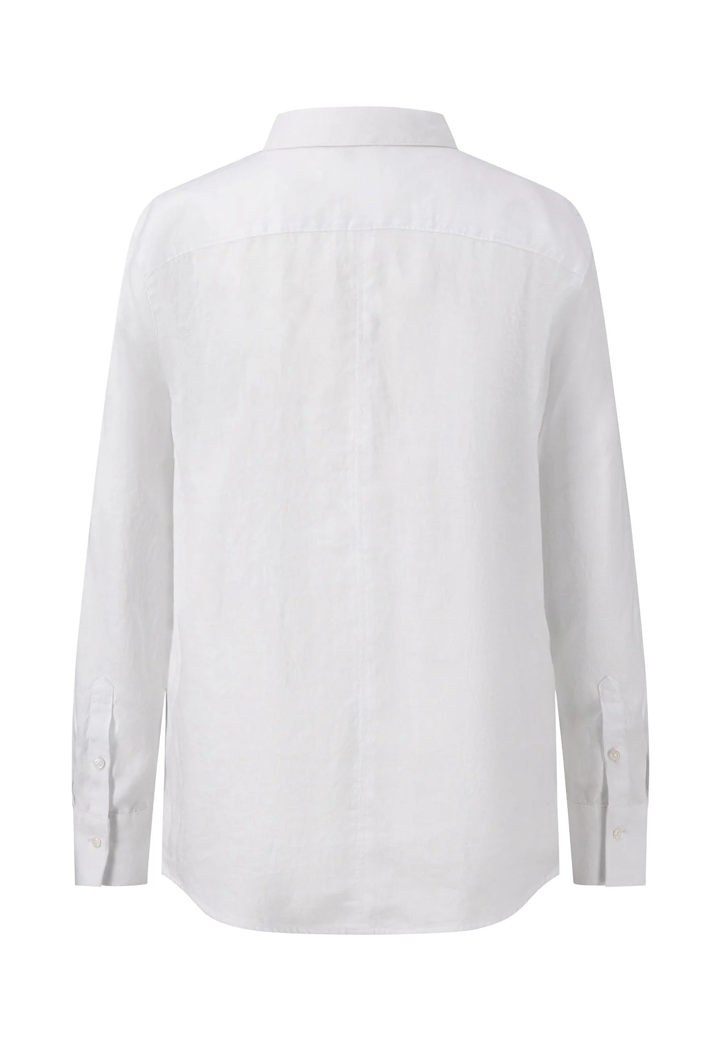 Bluse aus Leinenmix mit Kentkragen - Image 2