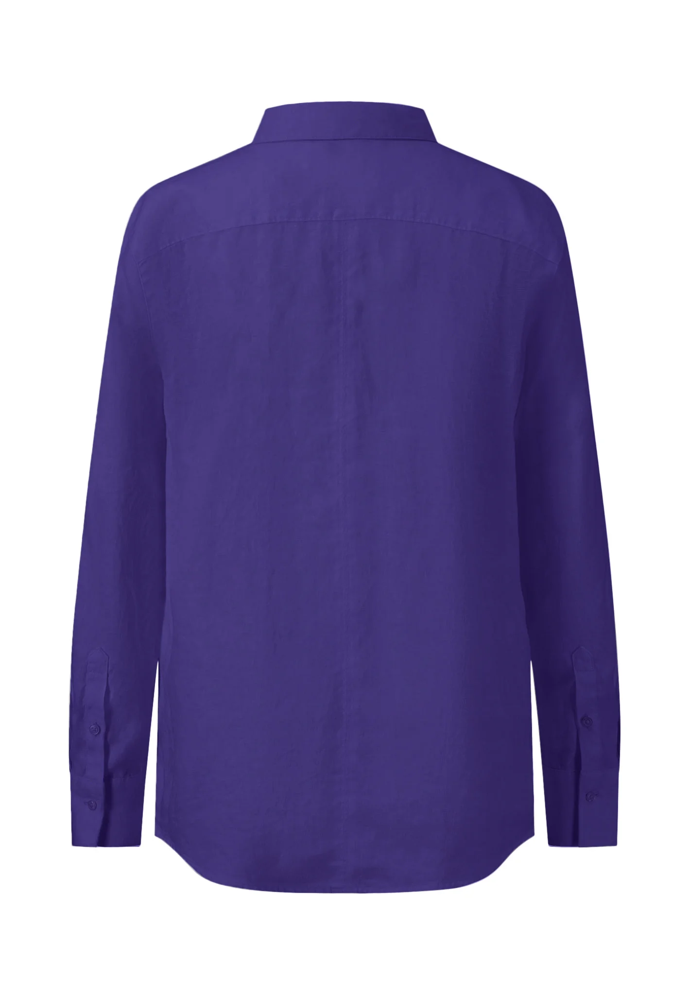 Bluse aus Leinenmix mit Kentkragen - Image 4