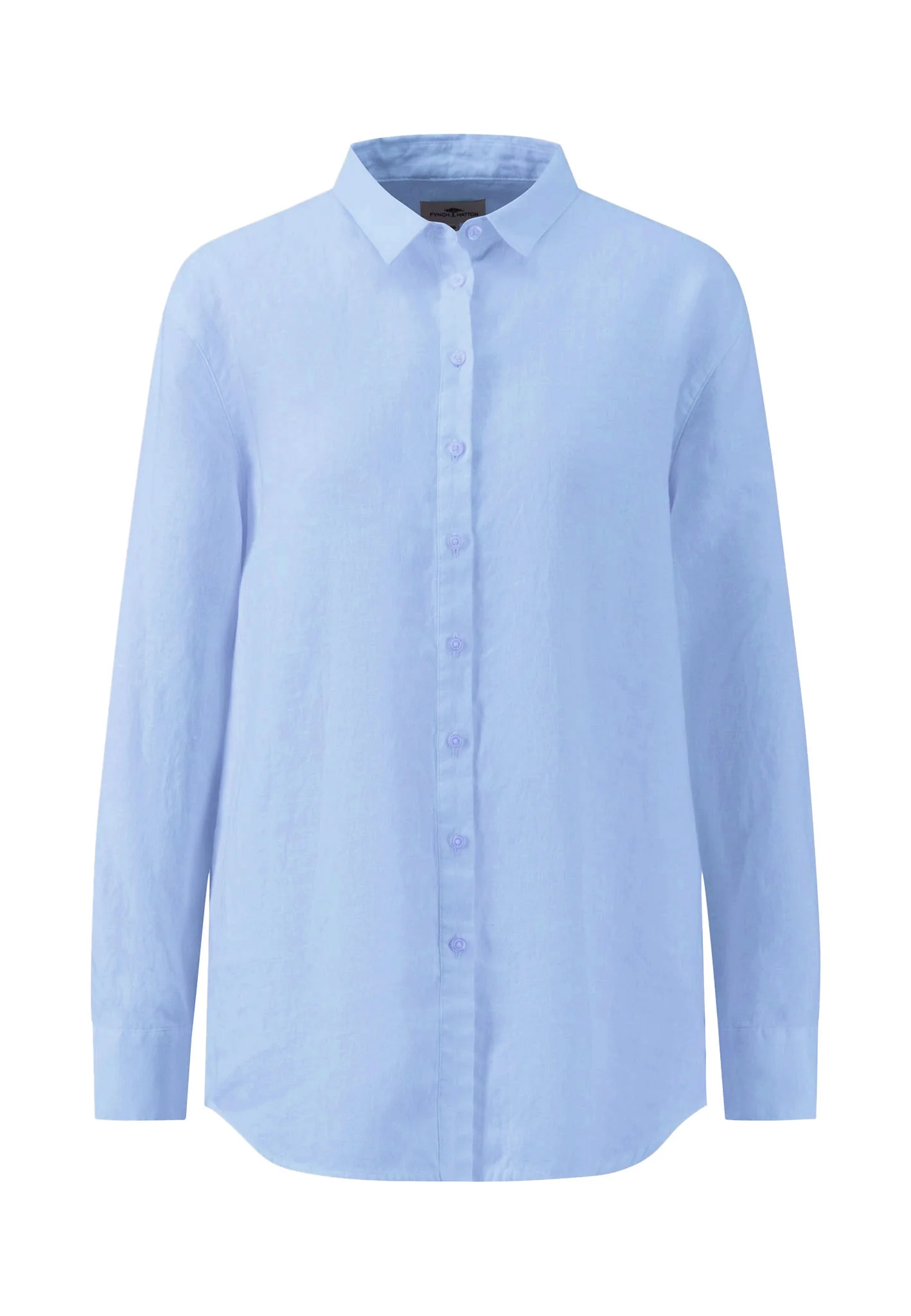 Bluse aus Leinenmix mit Kentkragen - Image 7