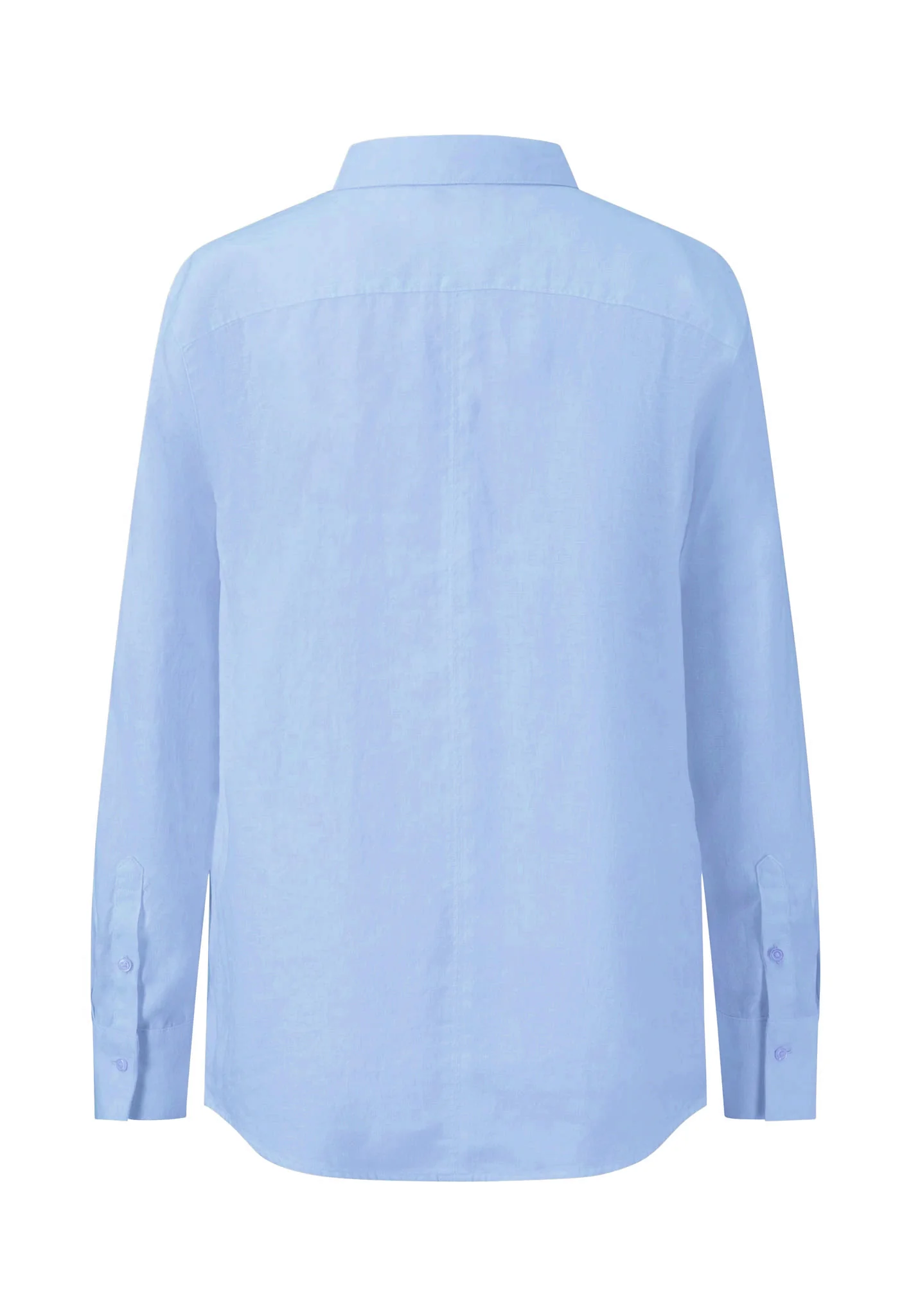 Bluse aus Leinenmix mit Kentkragen - Image 8