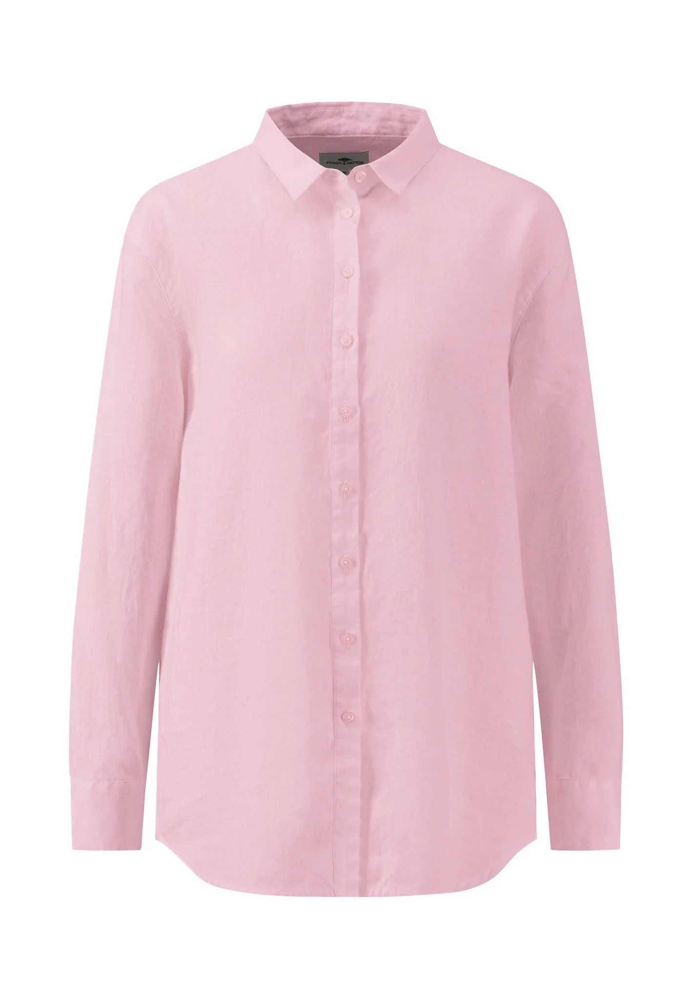 Bluse aus Leinenmix mit Kentkragen - Image 9