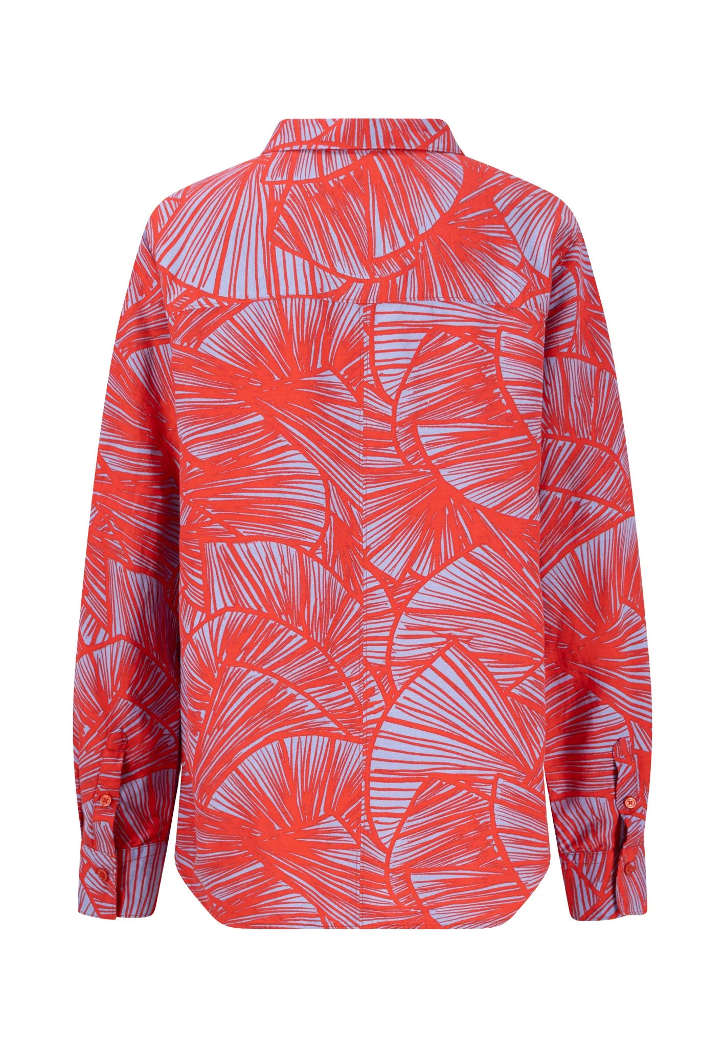 Bluse aus Leinenmix mit Kentkragen - Image 7