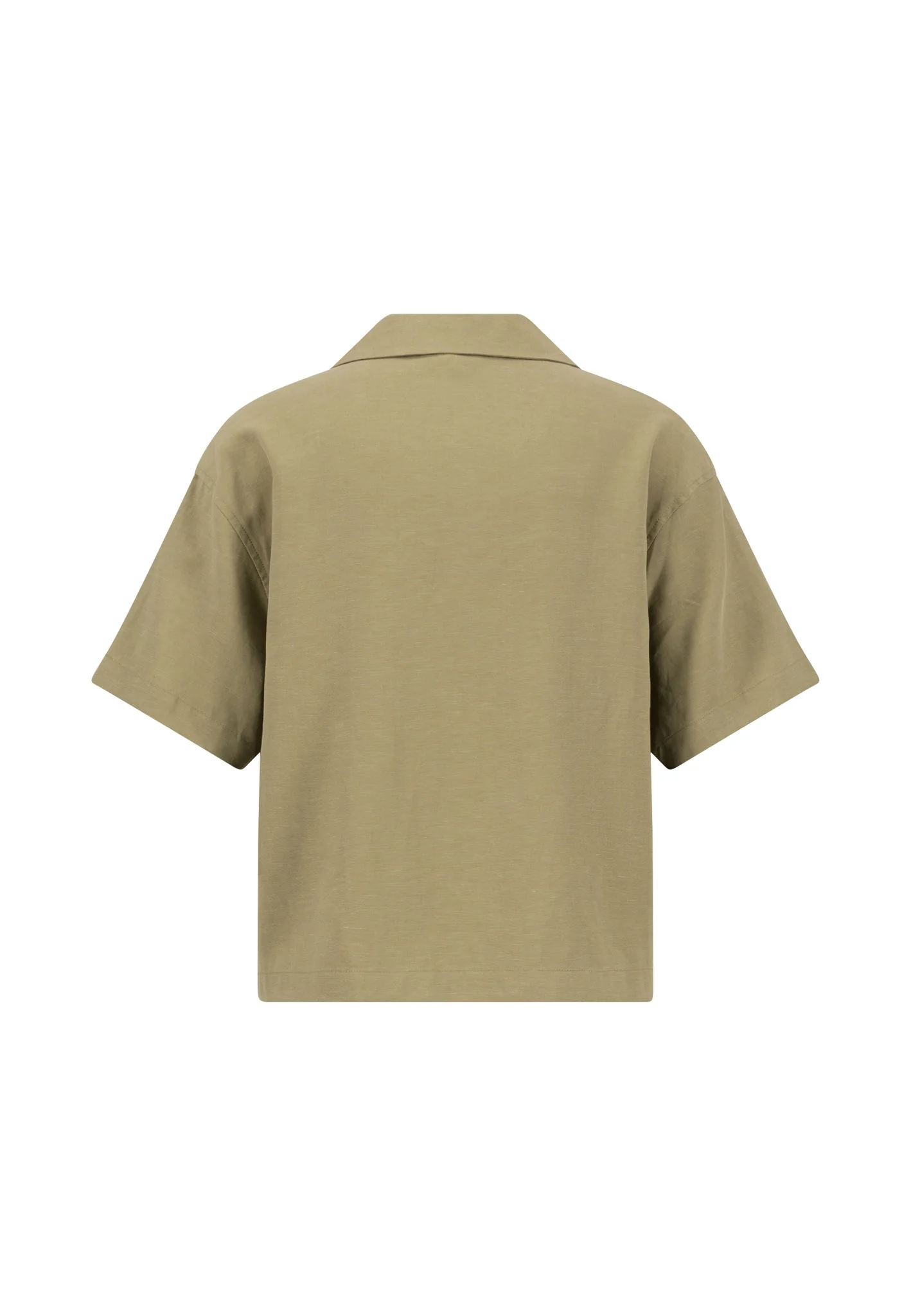 Bluse aus Lyocell-Leinen-Mix mit Brusttaschen und Hemdkragen - Image 5