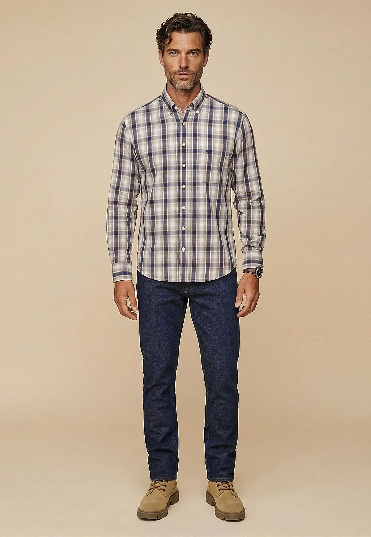 Button-Down-Hemd mit Karomuster - Image 2