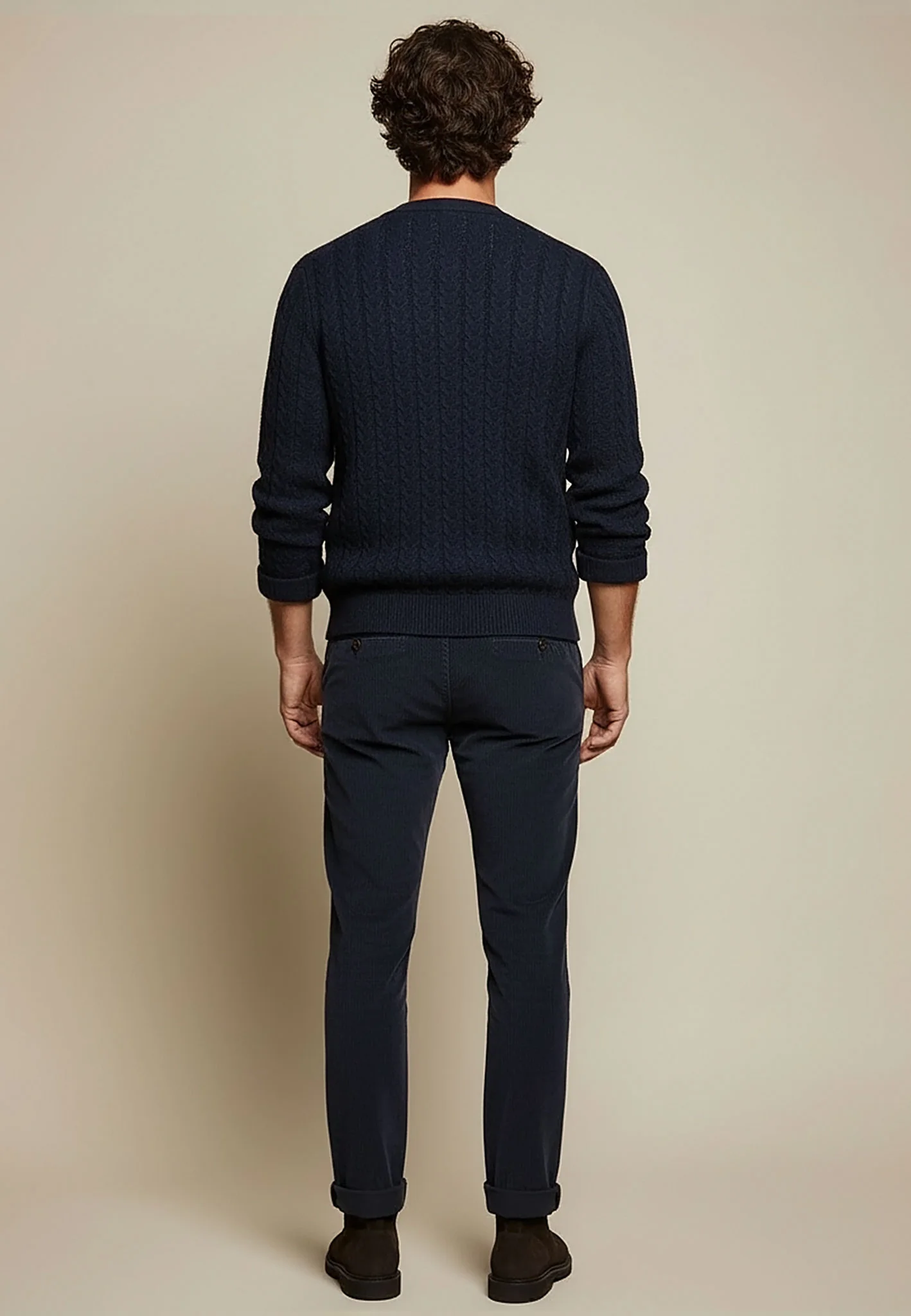 Cardigan aus Baumwoll-Woll-Mix mit Zopfmuster - Image 3
