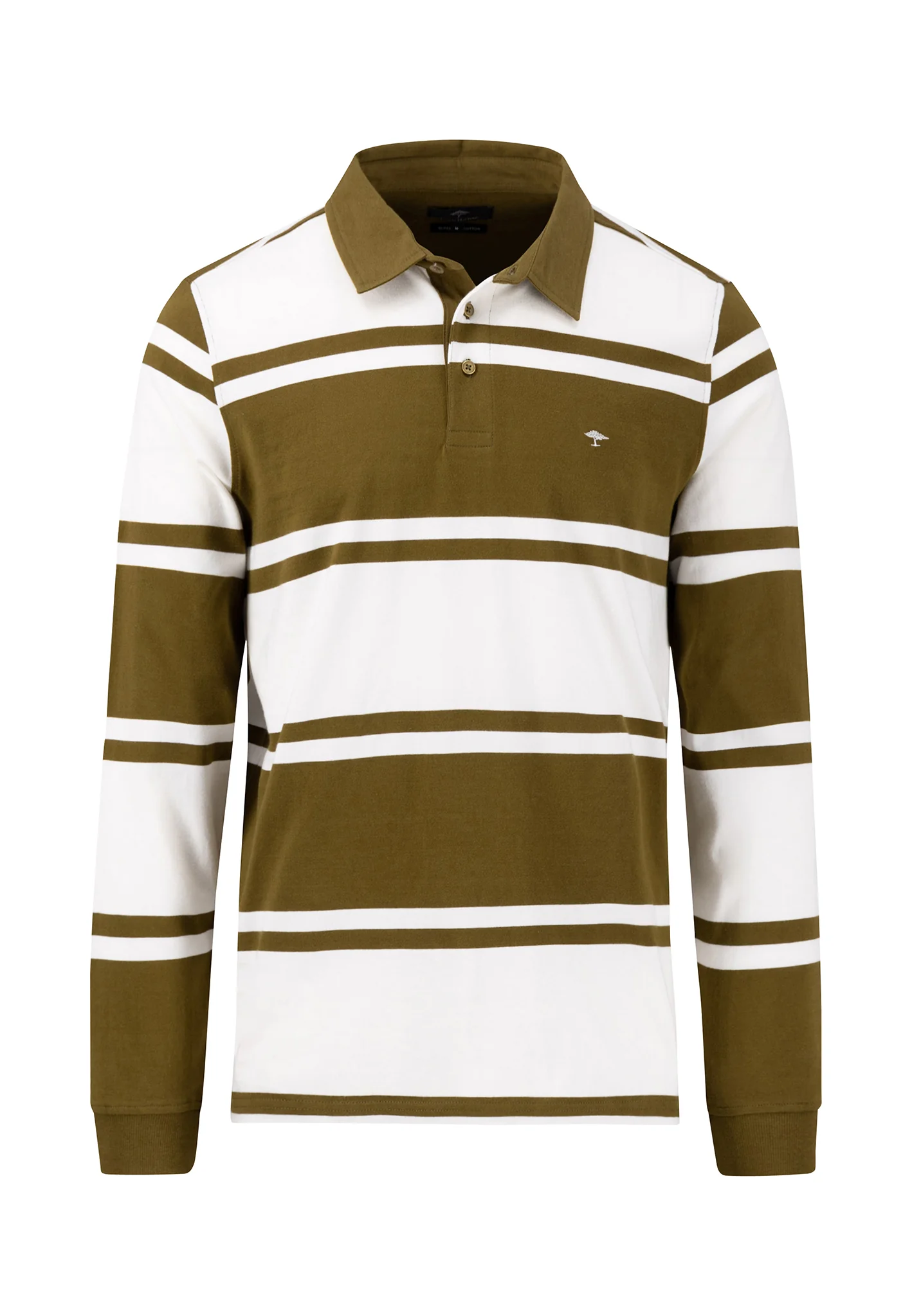 Casual-Fit Rugby-Streifenshirt aus reiner Baumwolle