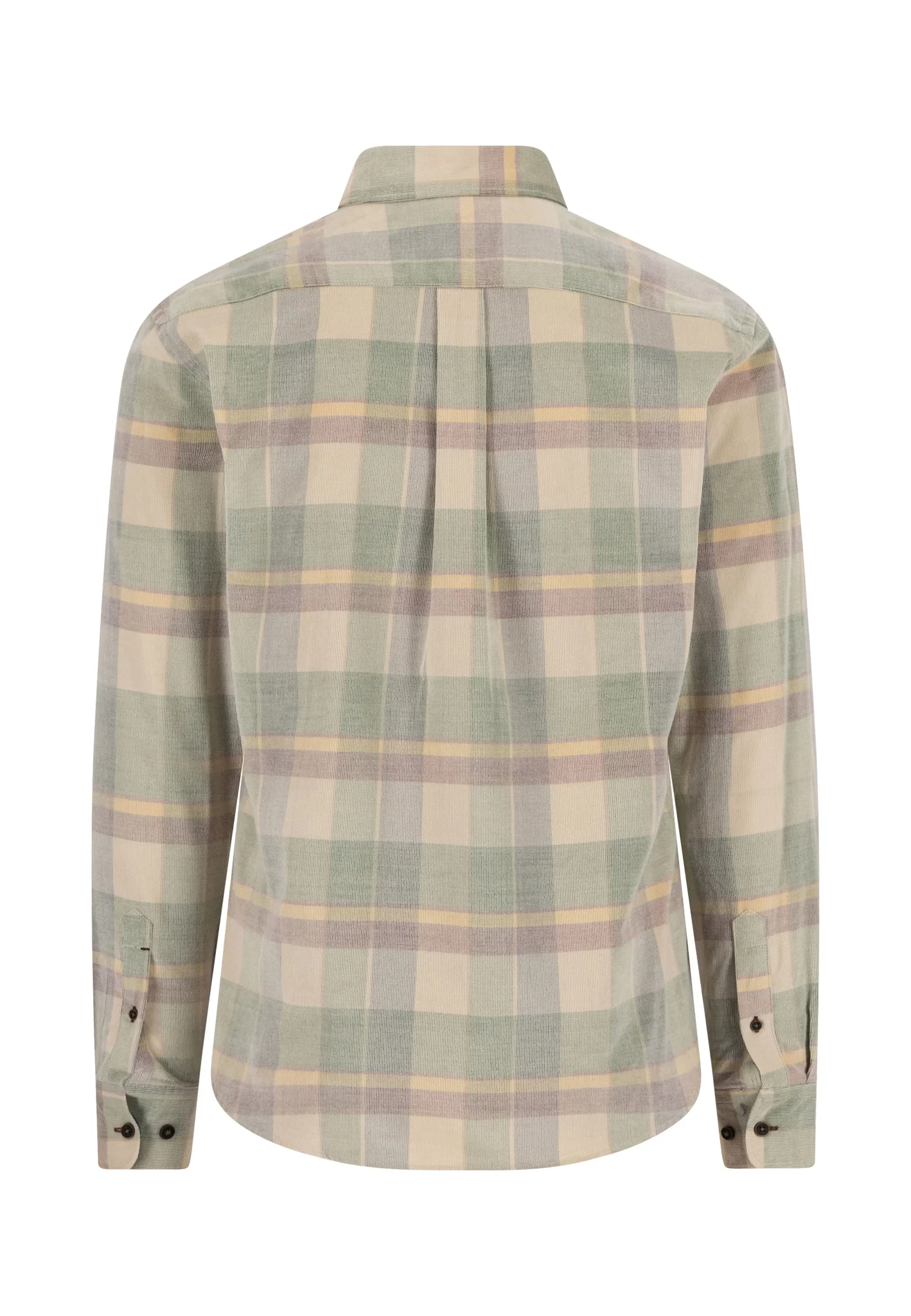 Cordhemd aus Baumwolle mit Karomuster und Button-Down-Kragen - Image 6