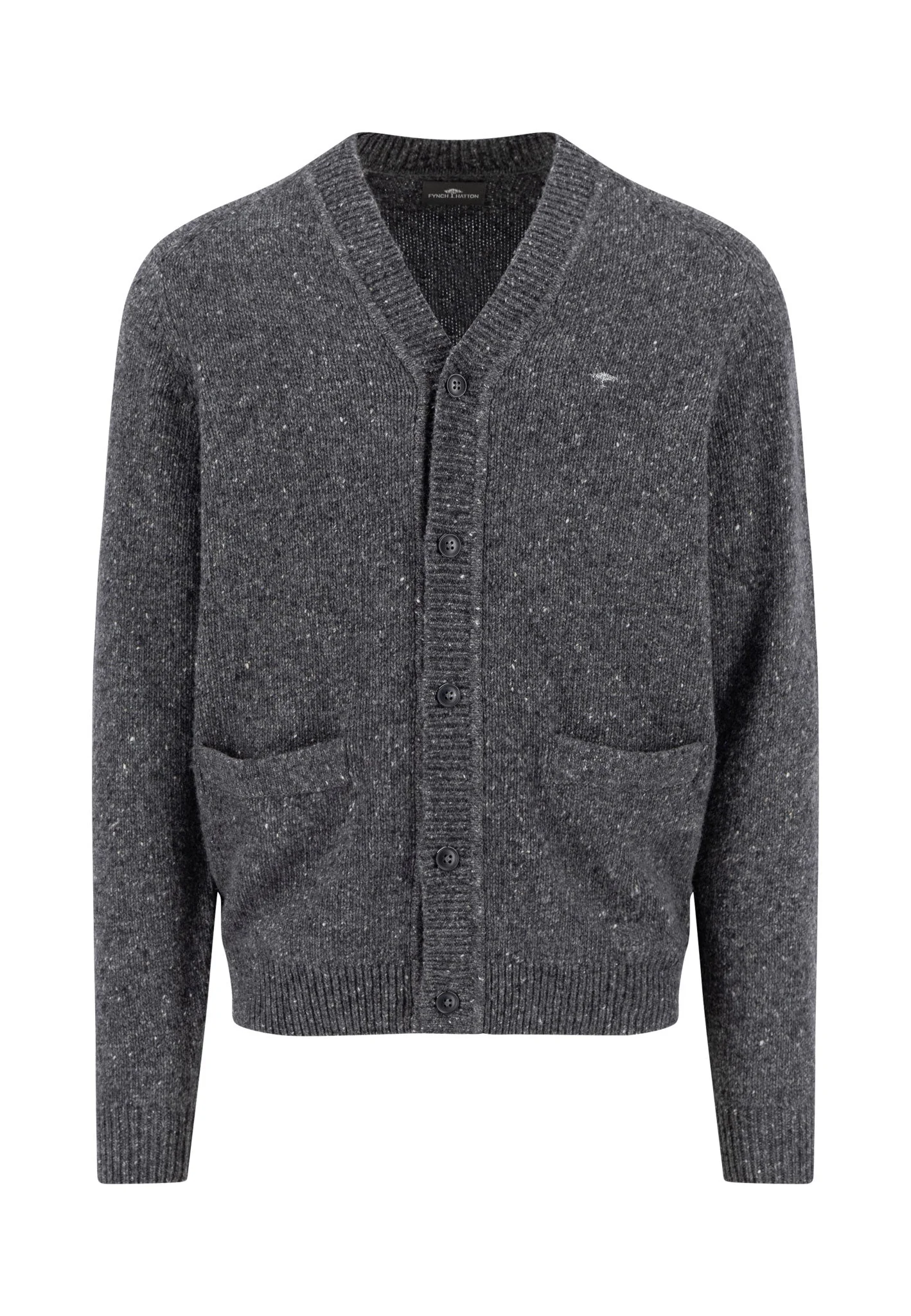 Donegal-Strickjacke aus Wollmix mit Knopfleiste und Taschen - Image 5