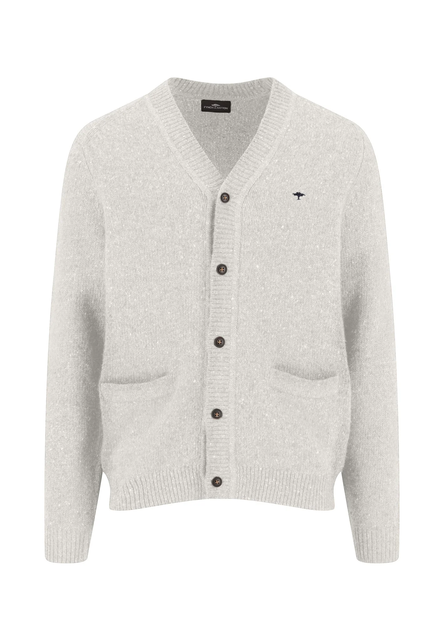 Donegal-Strickjacke aus Wollmix mit Knopfleiste und Taschen - Image 9
