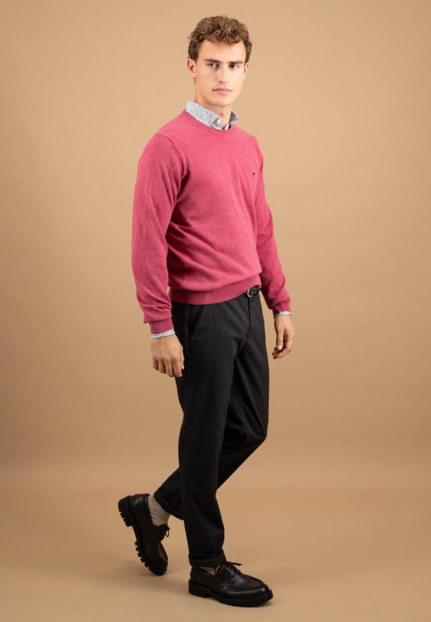 Feinstrickpullover aus Baumwolle mit Rundhalsausschnitt - Image 22