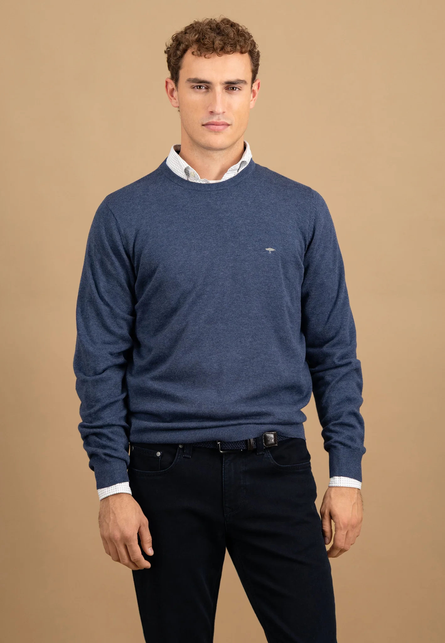 Feinstrickpullover aus Baumwolle mit Rundhalsausschnitt - Image 25
