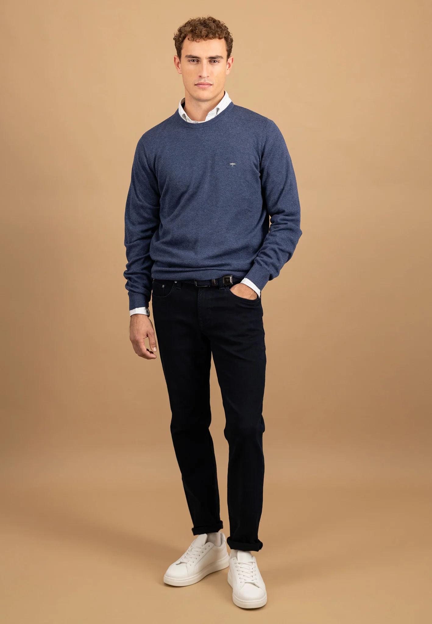 Feinstrickpullover aus Baumwolle mit Rundhalsausschnitt - Image 26