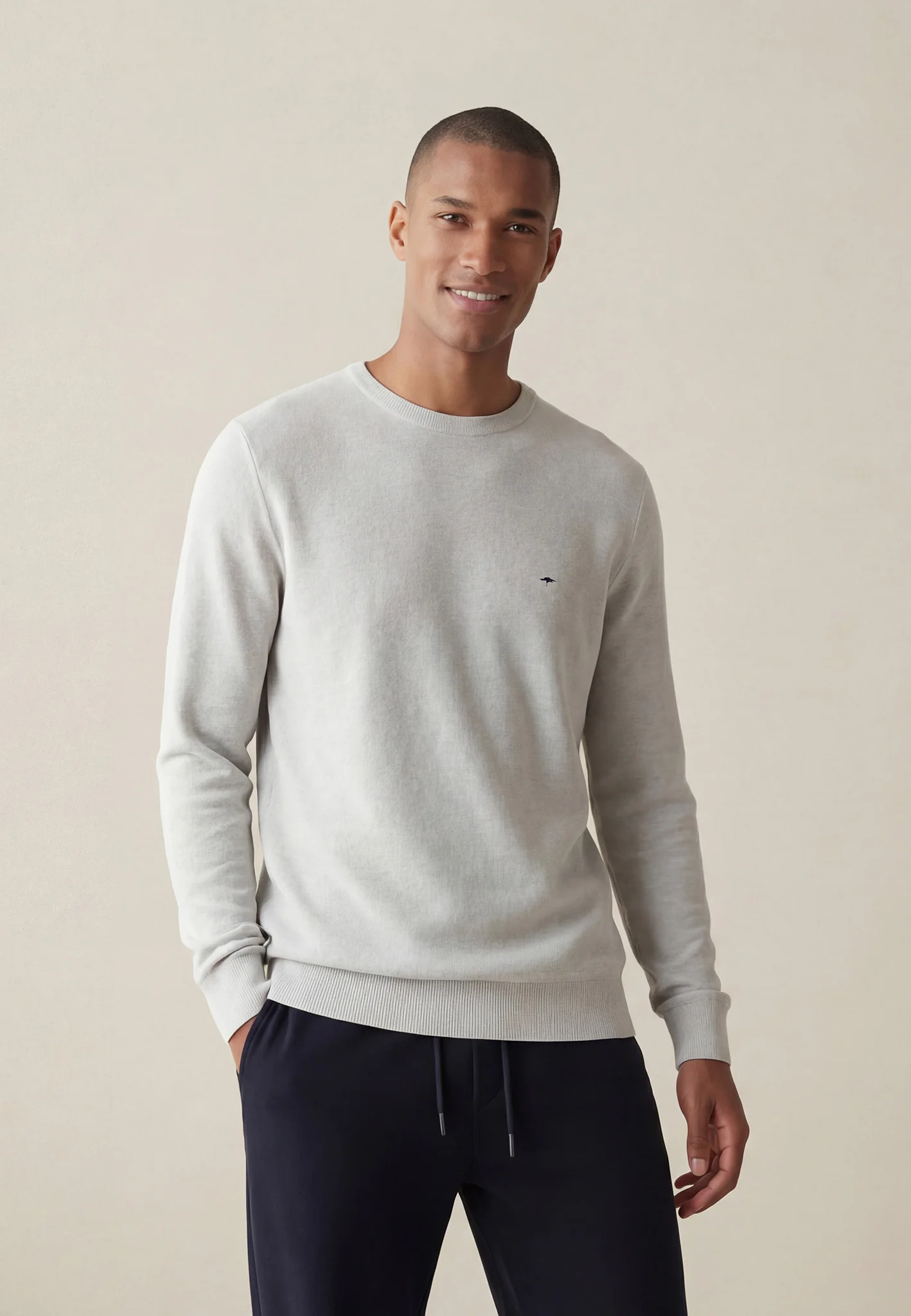 Feinstrickpullover aus Baumwolle mit Rundhalsausschnitt - Image 31