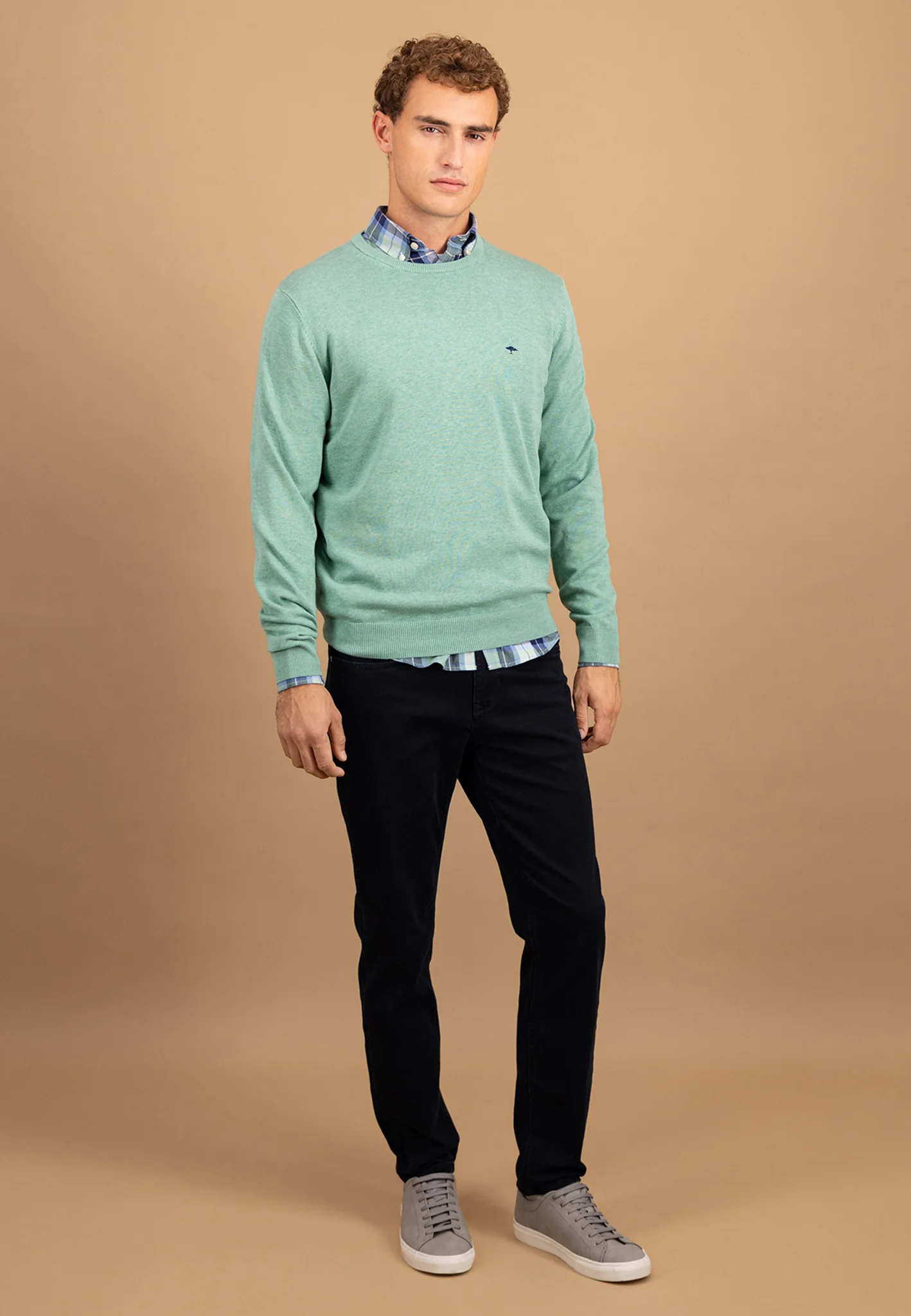 Feinstrickpullover aus Baumwolle mit Rundhalsausschnitt - Image 32