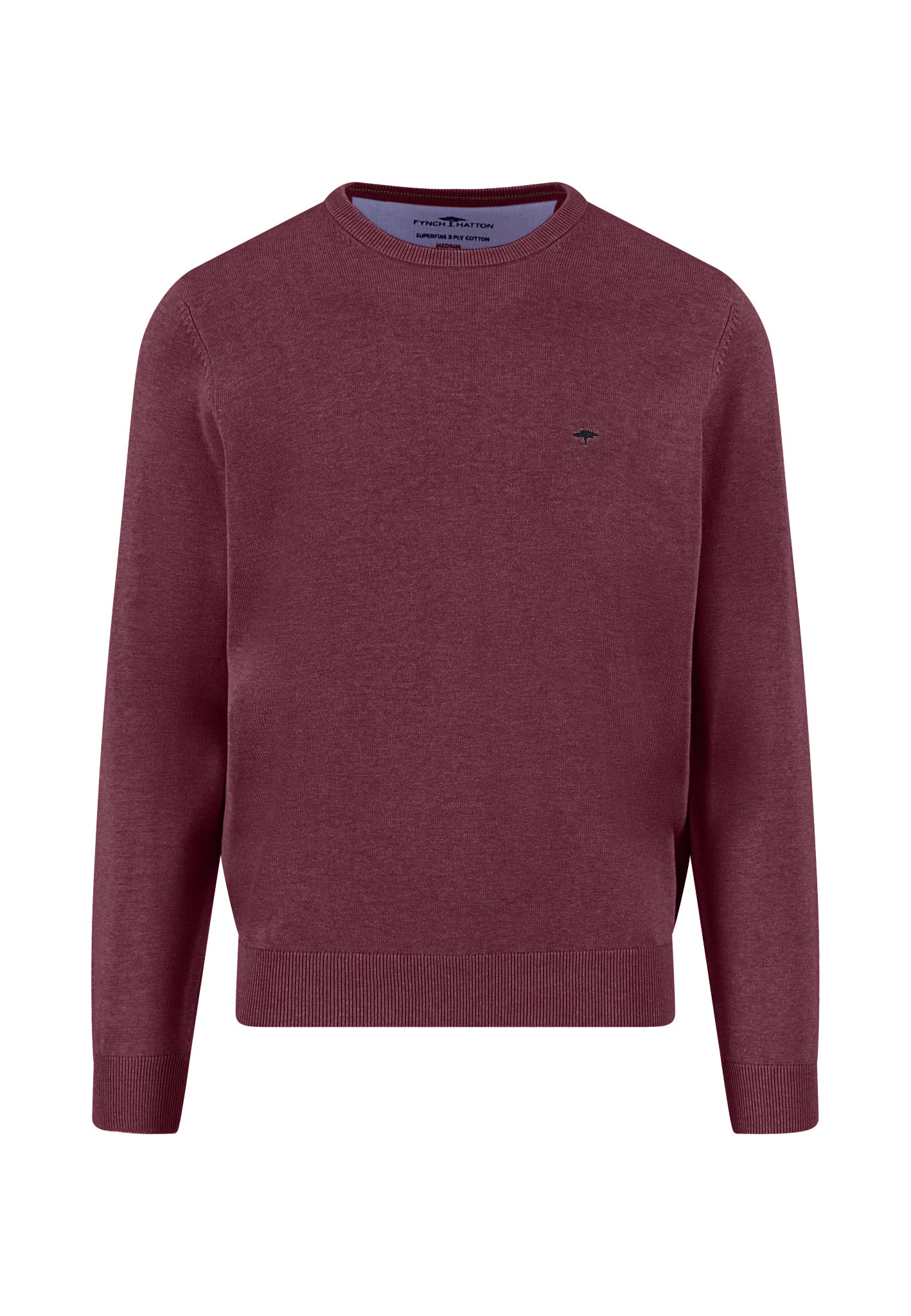 Feinstrickpullover aus Baumwolle mit Rundhalsausschnitt - Image 5