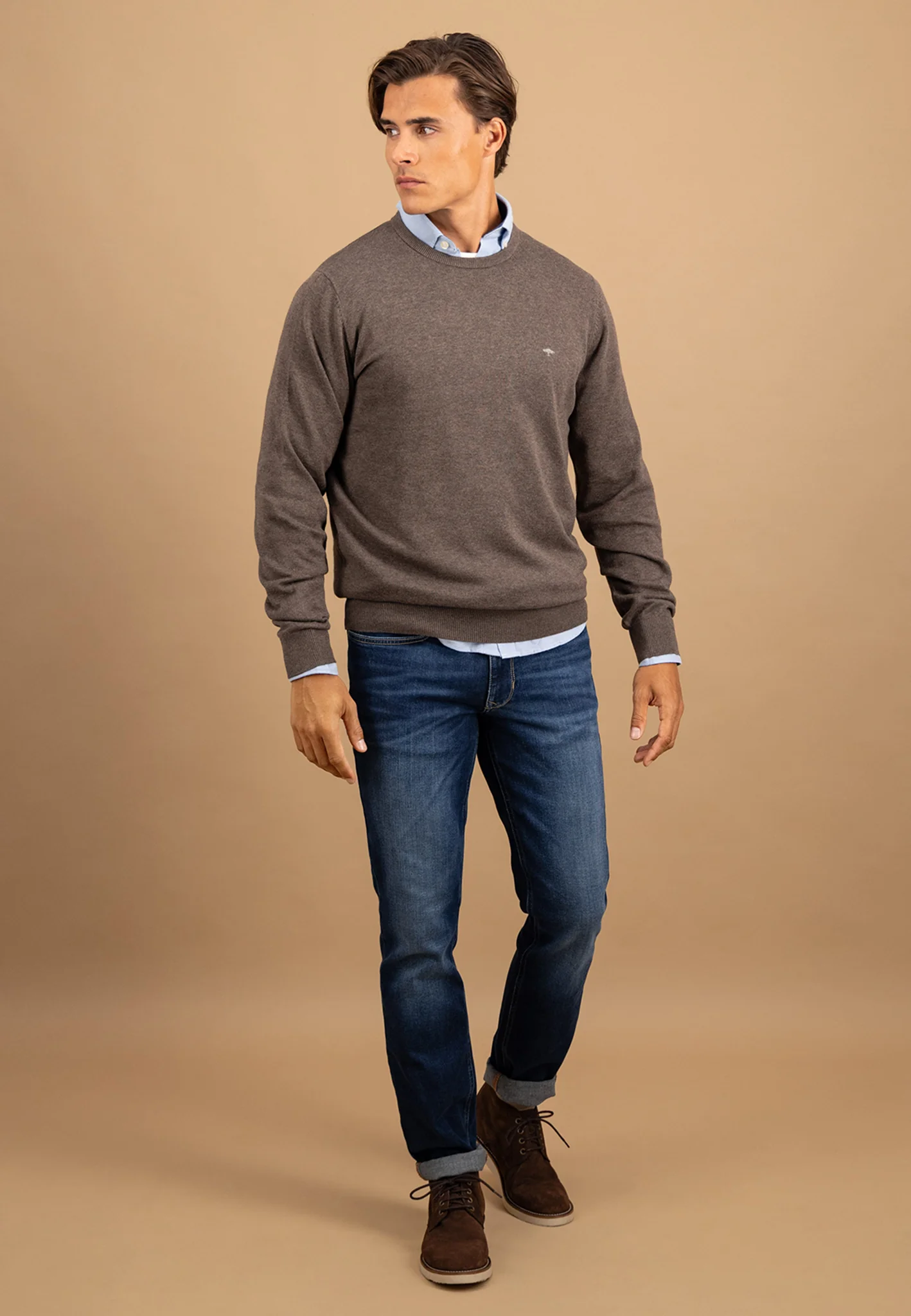 Feinstrickpullover aus Baumwolle mit Rundhalsausschnitt - Image 60