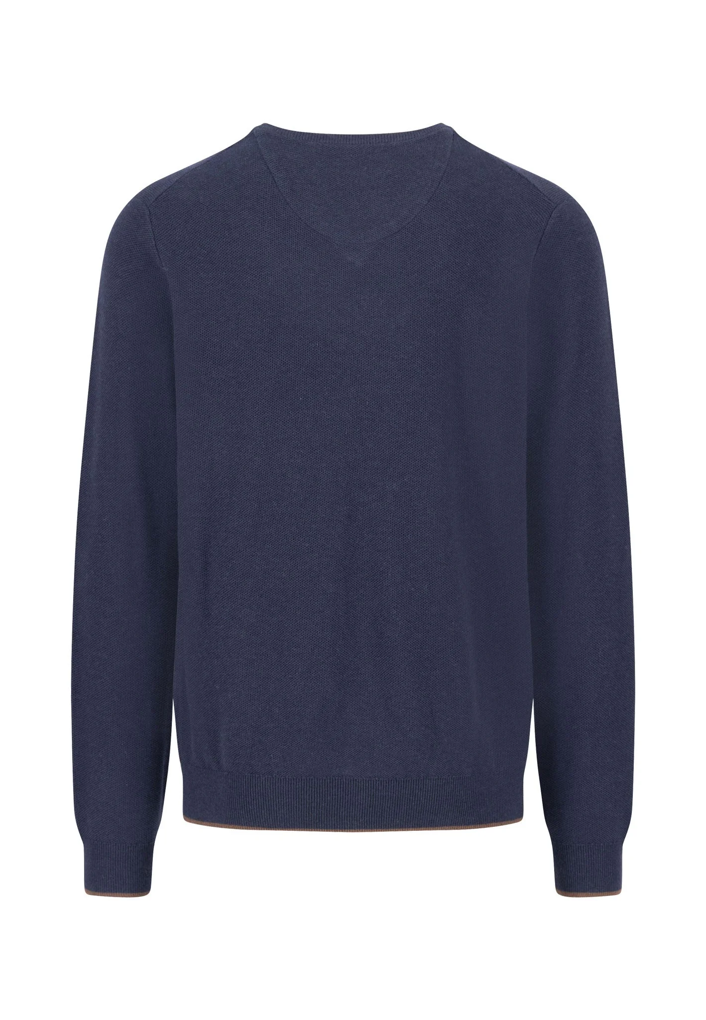 Feinstrickpullover aus Baumwolle mit V-Ausschnitt - Image 4