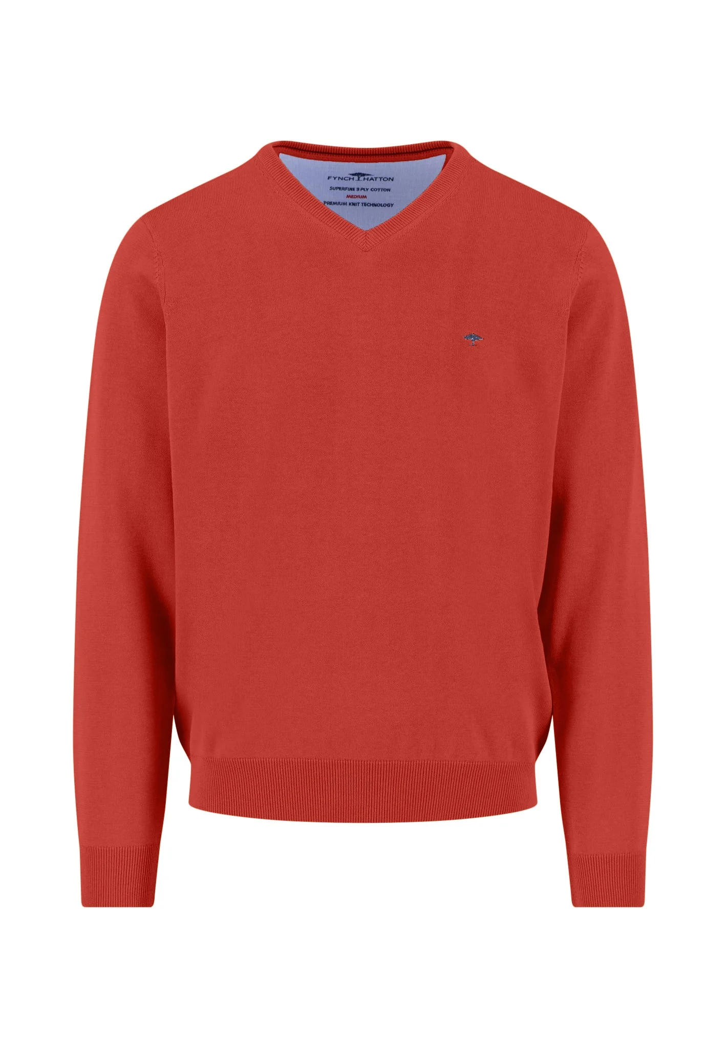Feinstrickpullover aus Baumwolle mit V-Ausschnitt - Image 17