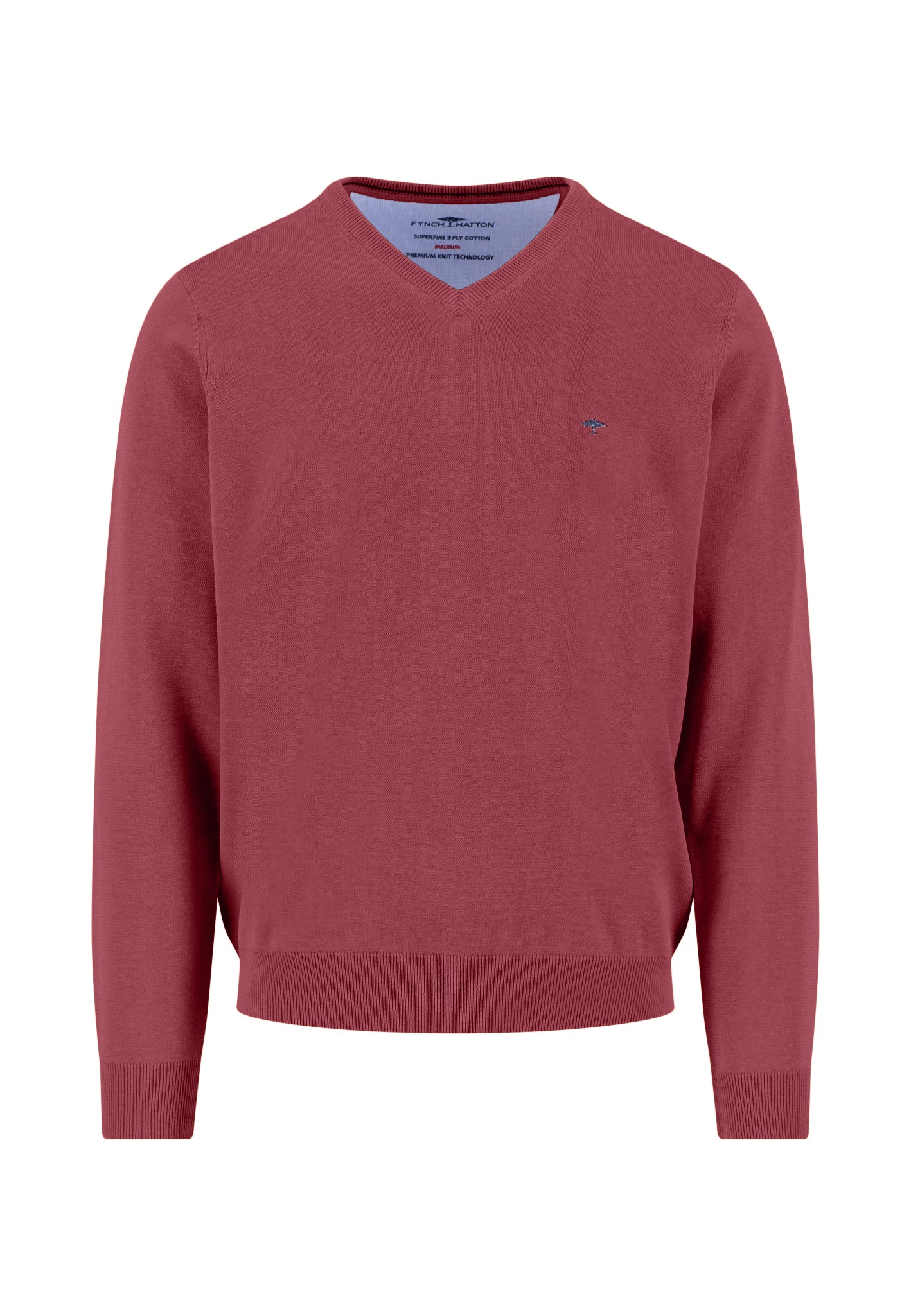 Feinstrickpullover aus Baumwolle mit V-Ausschnitt - Image 23