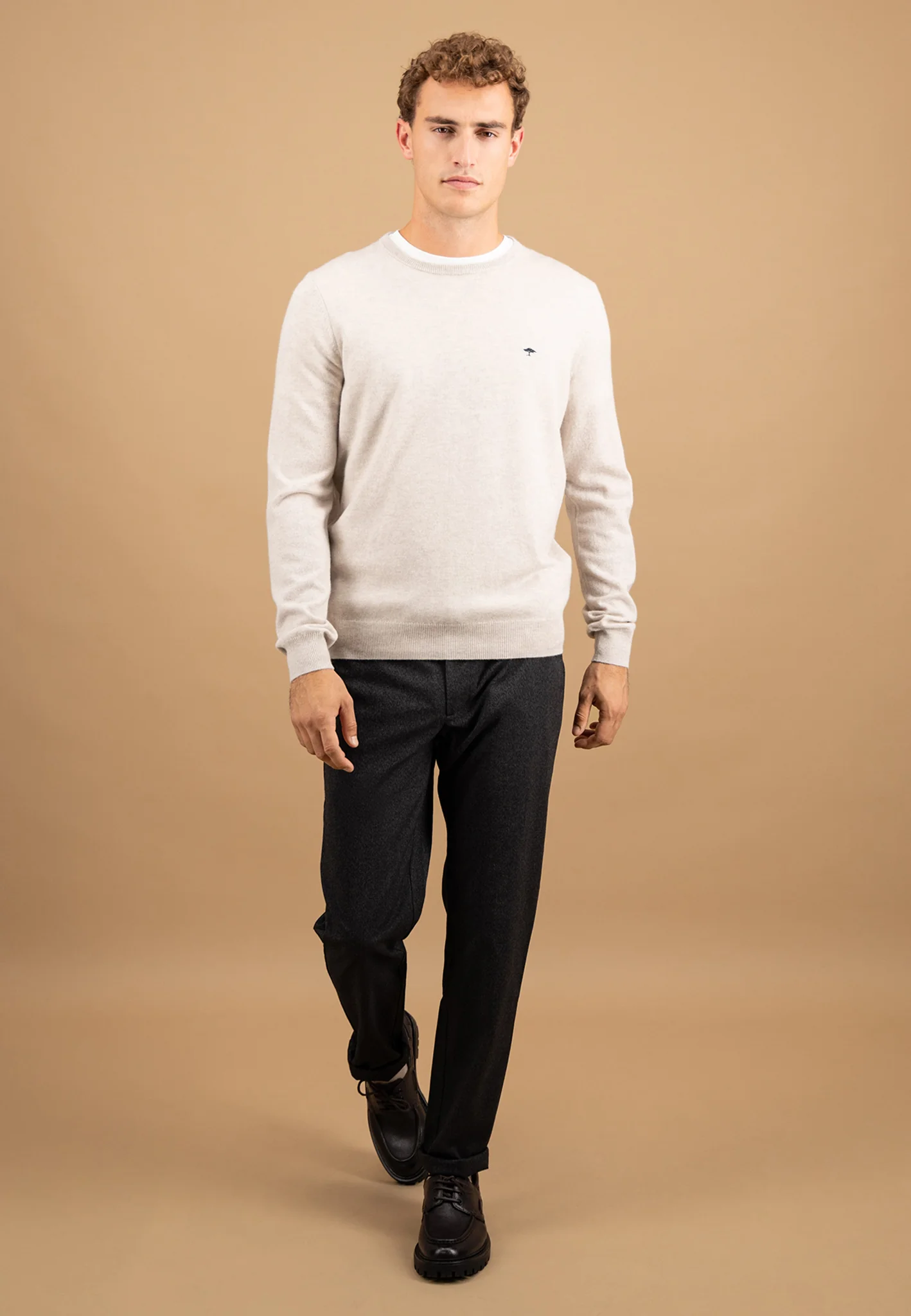 Feinstrickpullover aus Merino-Kaschmir mit Rundhalsausschnitt - Image 4