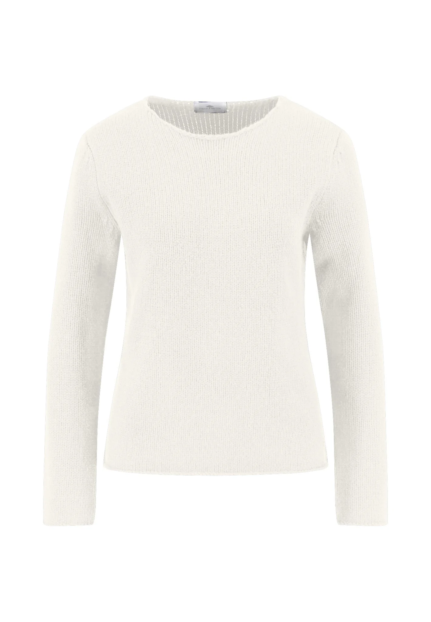 Feinstrickpullover aus reiner Wolle mit Rundhalsausschnitt